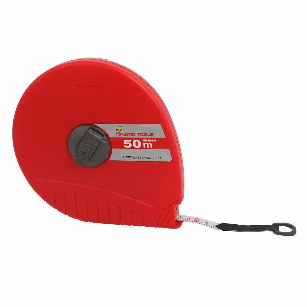 Aexit Cinta métrica de fibra de vidrio métrica lateral doble retráctil de 50 m 164 pies con carcasa de plástico (8e340e2caa8f1cf7da2ff7a0908dde0e)