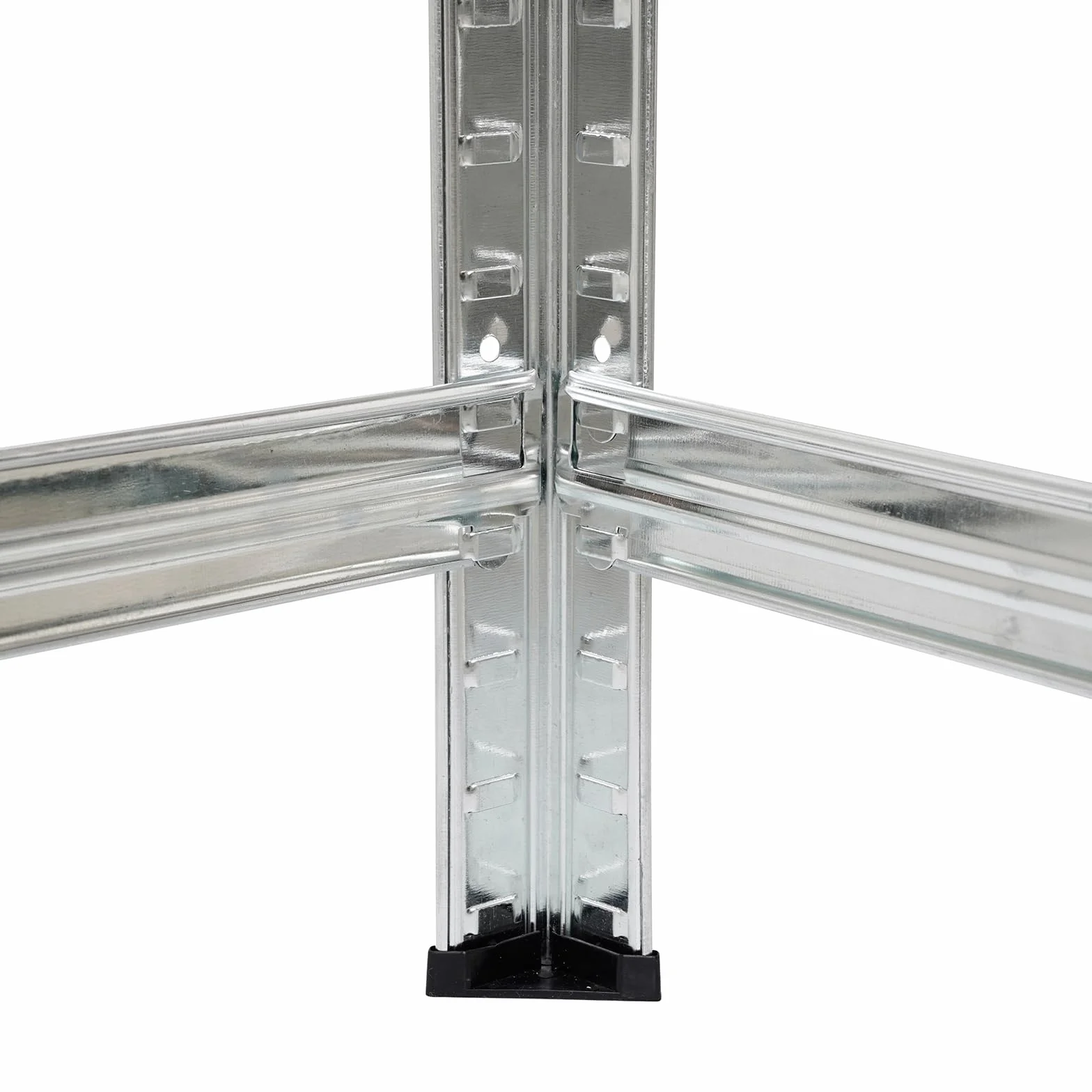 The Homeweeks Pack 2 Estanterías Almacenaje Metálicas 180*90*40cm | Acero Galvanizado Modular 5 Baldas Ajustables MDF 175 kg por Estante 875 kg Total Montaje Suelo sin Tornillos System Click & Push