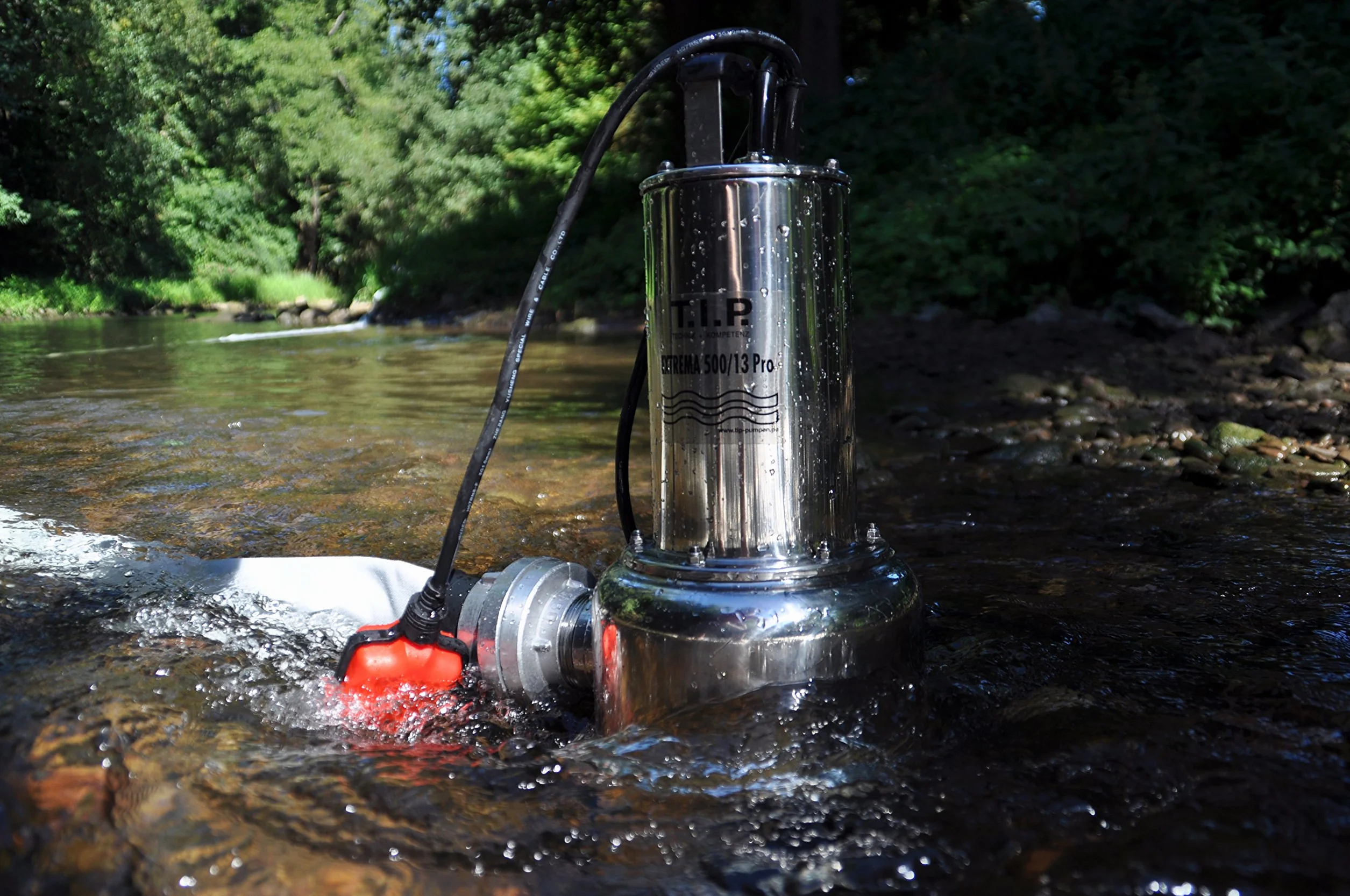 T.I.P. 30171 Bomba sumergible para aguas residuales Extrema 500/13 PRO de acero inoxidable 30 000 l/h
