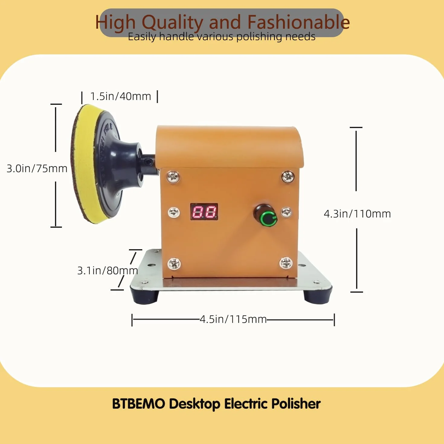 Máquina de pulido eléctrica, lijadora de resina y pulido de kit, velocidad ajustable de 100W y bajo ruido con 28 PCS papel de lija de doble uso húmedo y seco para pulido de madera, joya y metal, artes
