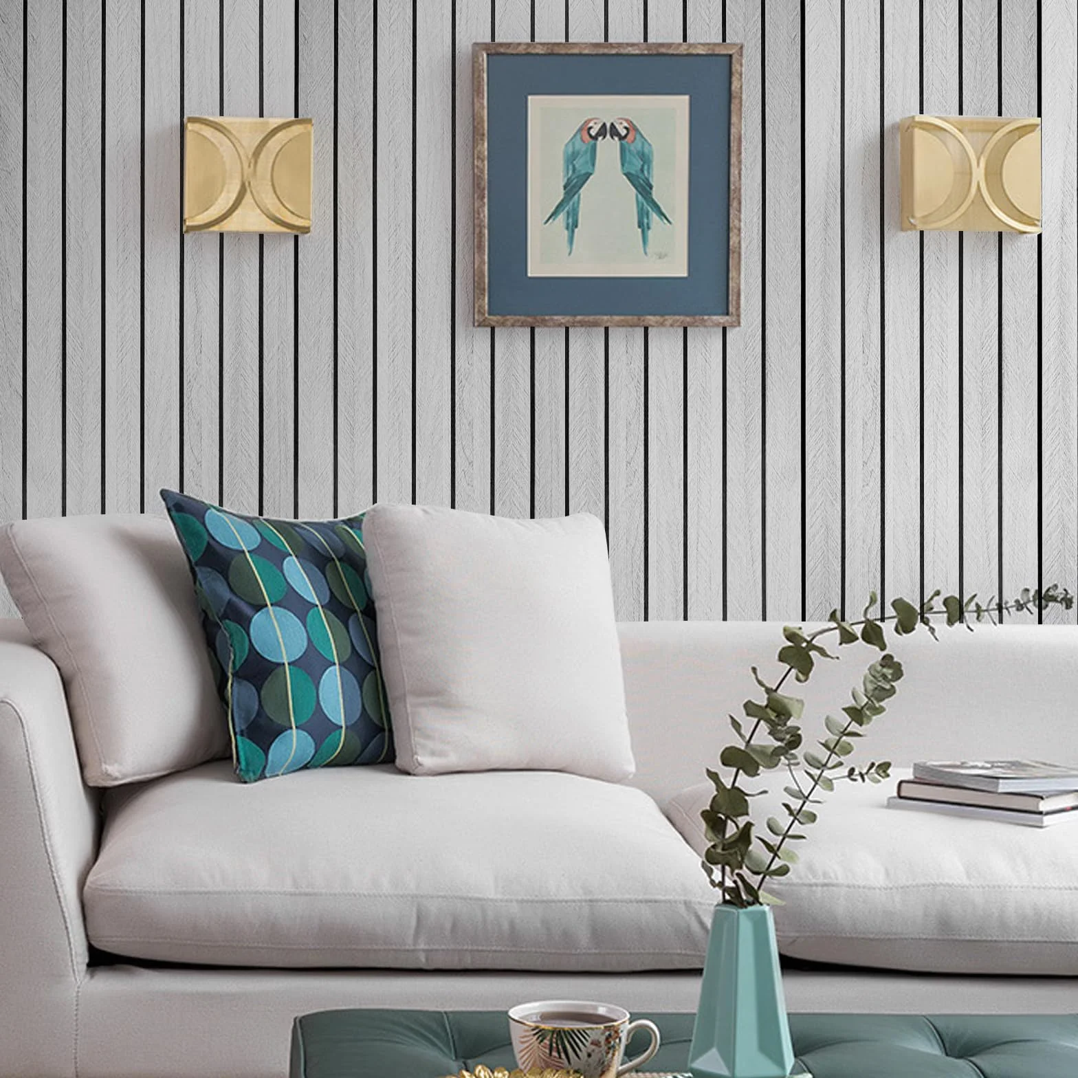 Paneles acústicos autoadhesivos de madera, 300 x 40 cm, paneles de pared con aspecto de madera, decoración de pared, paneles de láminas 3D, placa de insonorización de chapa de madera, paneles de techo
