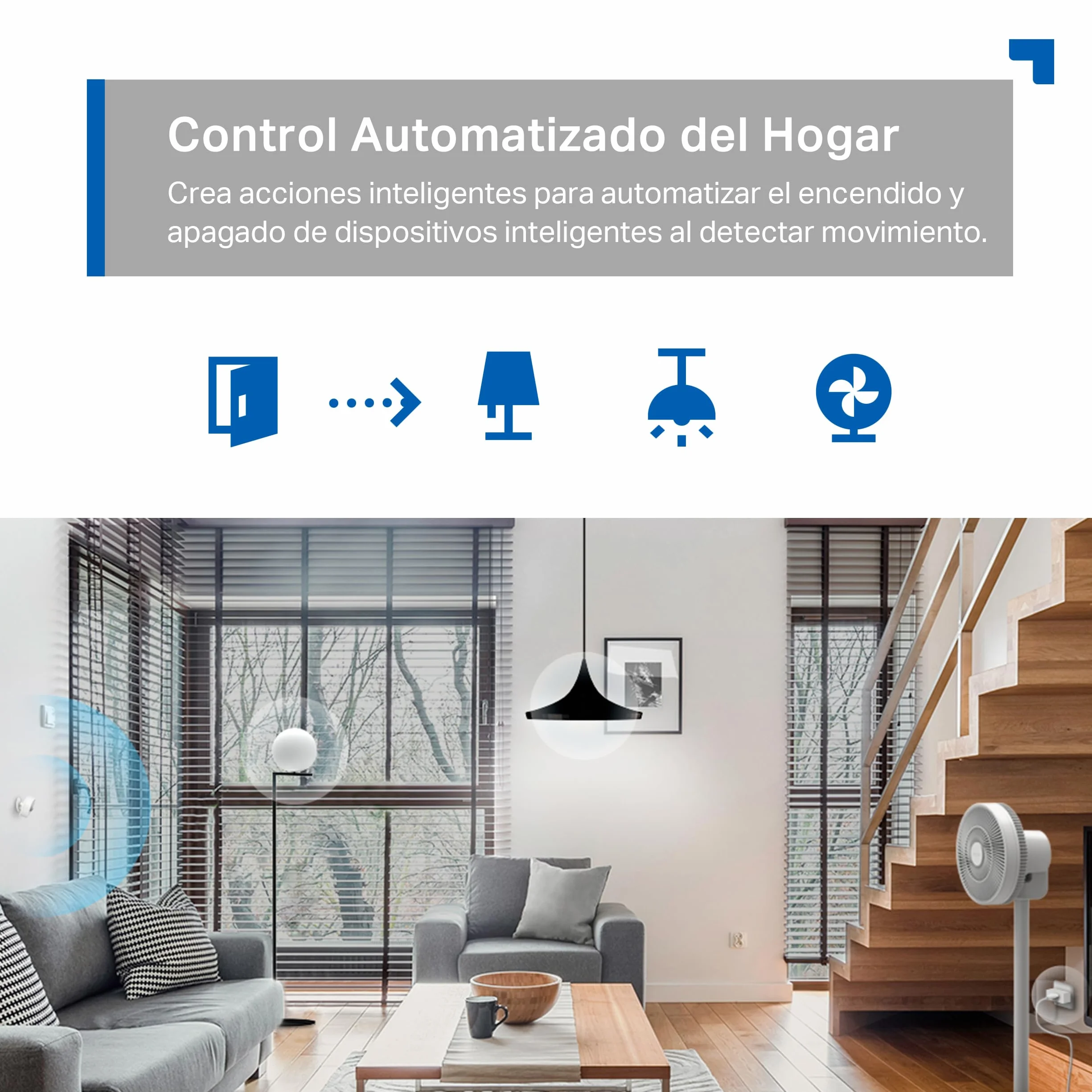 Tapo TP-Link T100 - Detector de Movimiento WiFi, Amplia Cobertura, Sensor de Alarma Antirrobo,Rotación 120º, Montaje Magnético, Control App, Requiere Hub