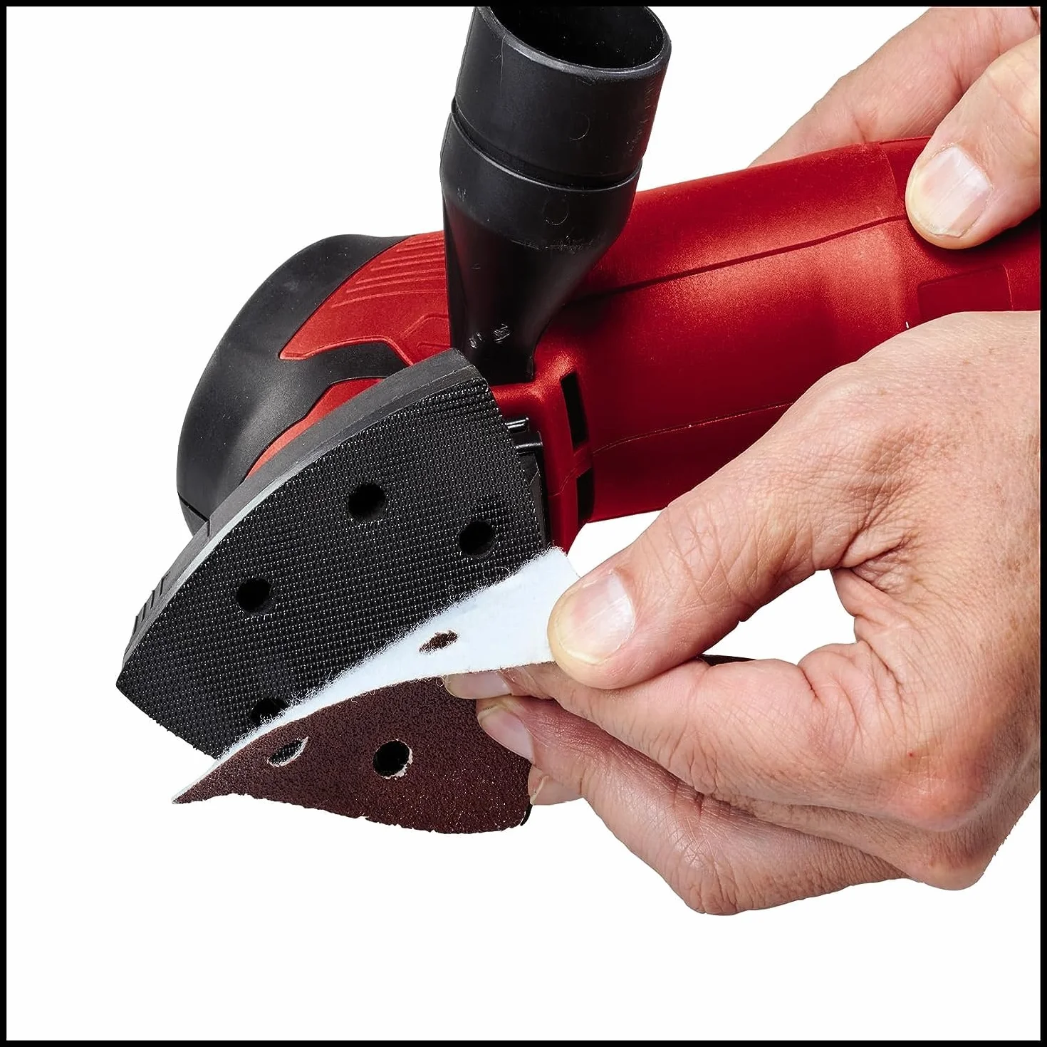 Einhell Lijadora Delta TC-DS 20 E (200 W, circuito de oscilación 2 mm, velocidad de oscilación hasta 22.000 r.p.m., regulación de velocidad, zapata de lijado con velcro, incl. 9 papeles de lija)