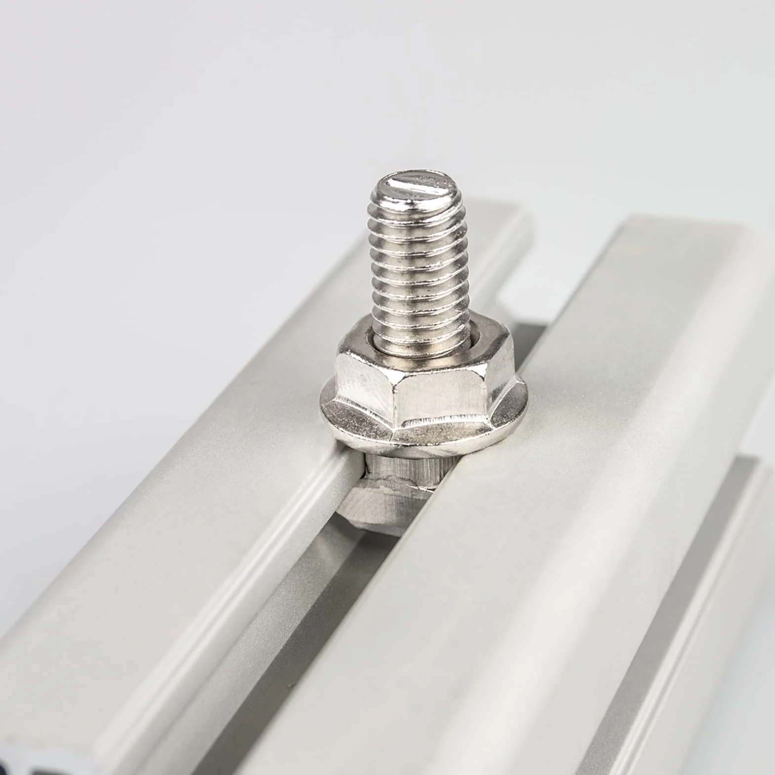 QUARKZMAN 30Pcs Pernos Ranura En T, M8 x 50mm Perno Cabeza Martillo Tornillo En T Espárrago Inserción Para Perfil Extrusión Aluminio Ranura En T Serie 4040, Acero Inoxidable 304, Plateado