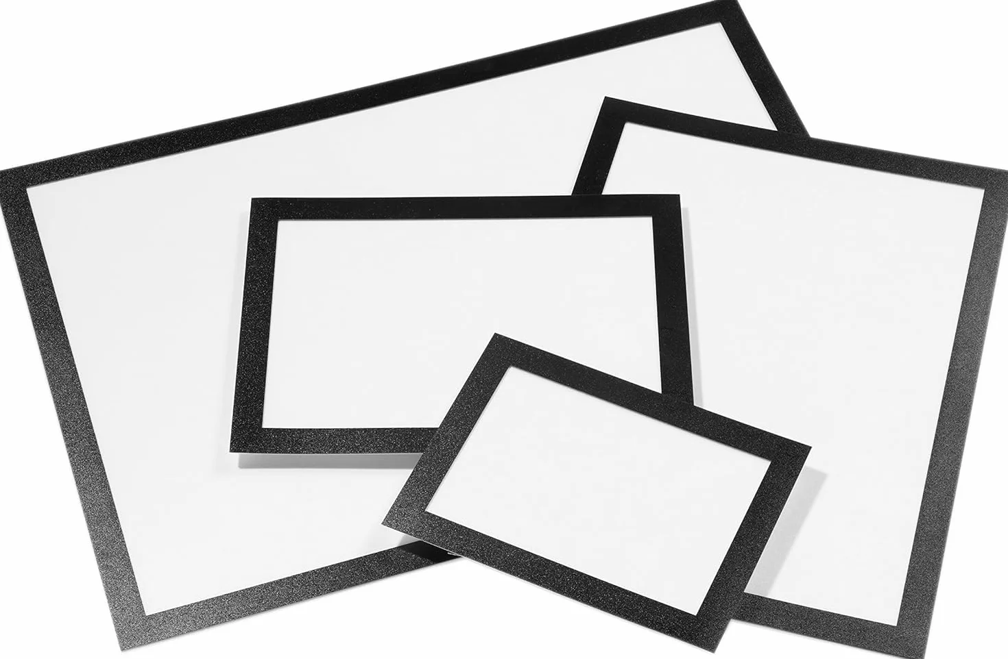 Marco Duraframe A3 autoadhesivo cierre magnético 2 unidades negro