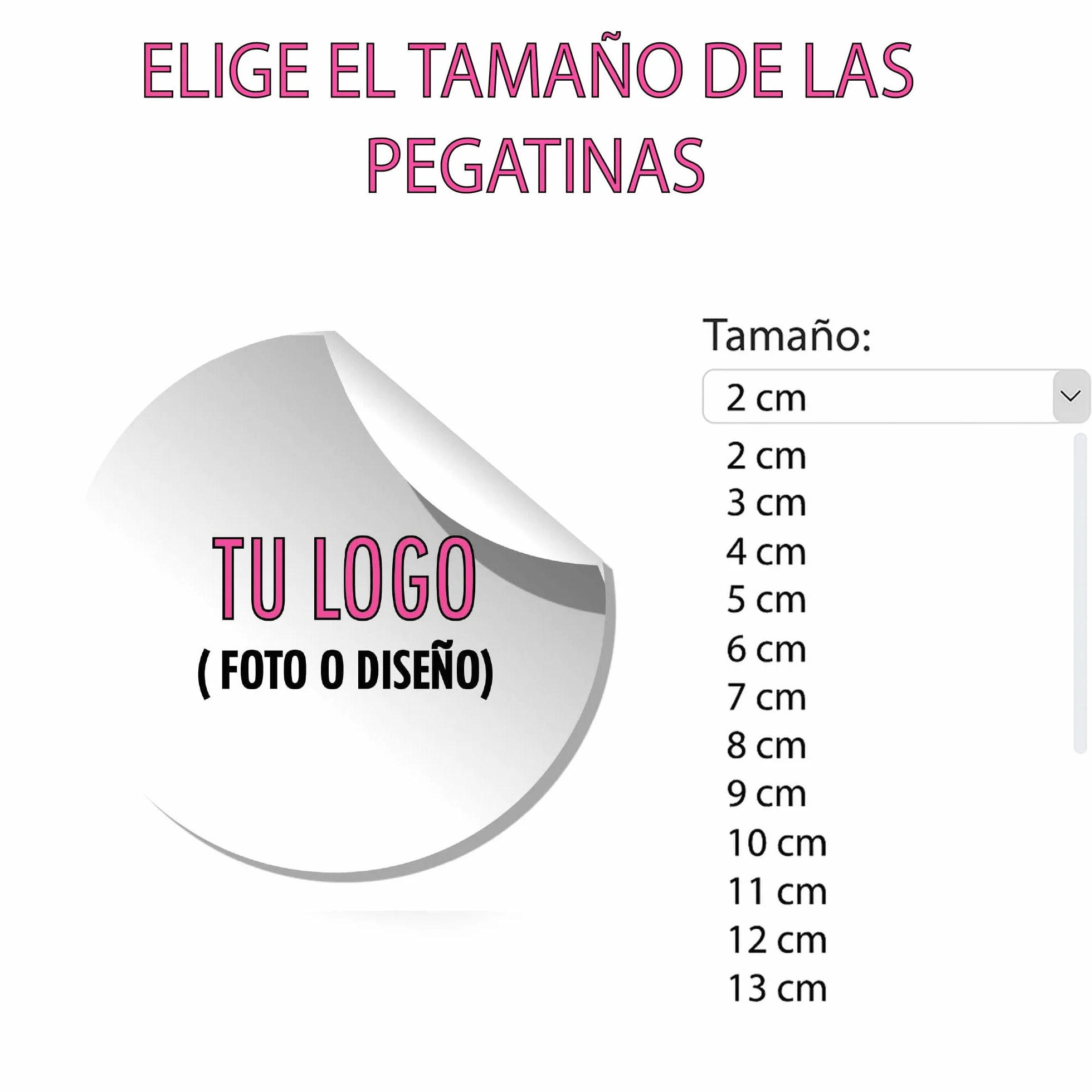 Pegatinas Personalizadas Multiusos 100 Stickers Redonda para Regalos, Eventos, Logo, Libros, Packaging