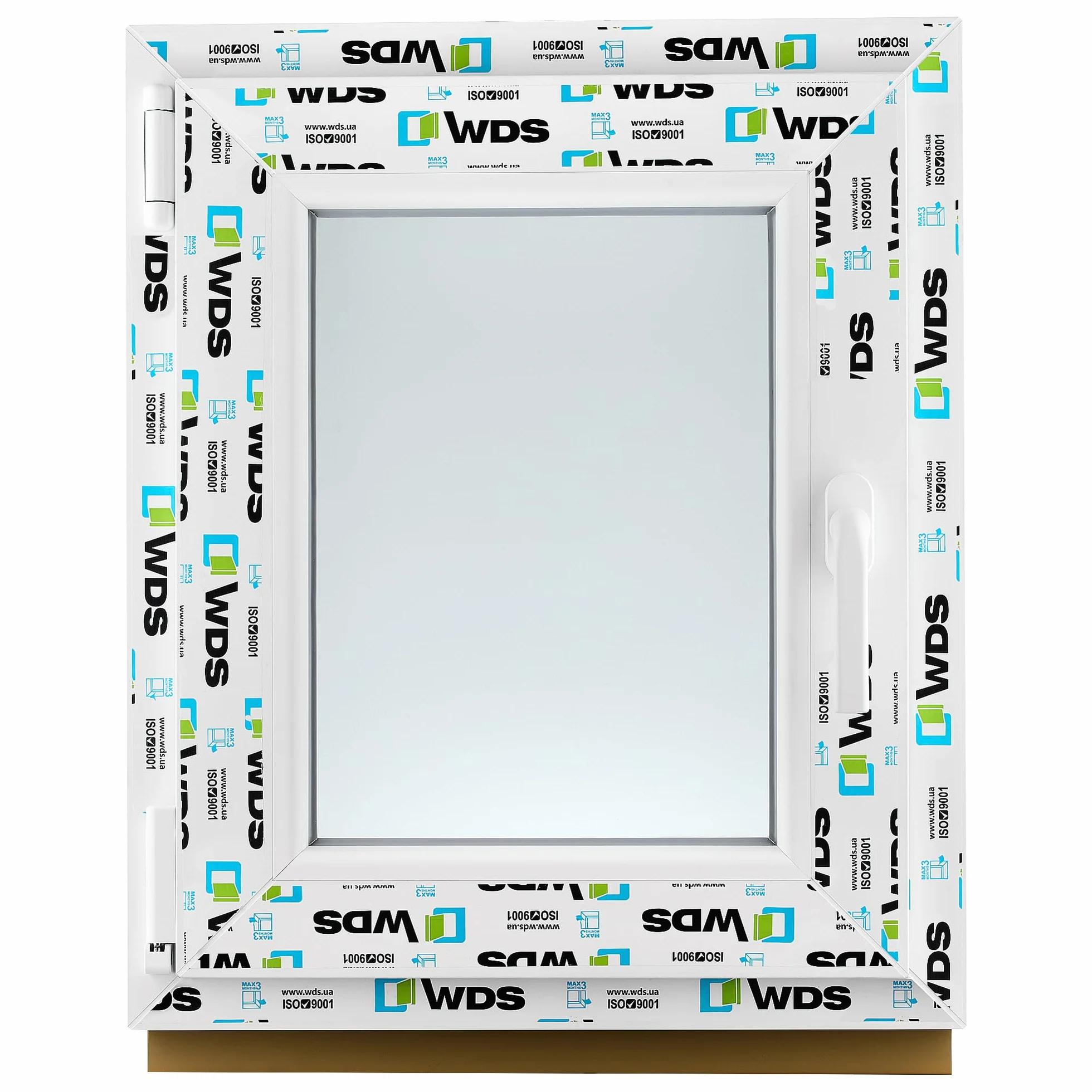 Ventana de PVC - Ventana de Plástico - Resistente a las Influencias Ambientales - Protección Contra Robo - Aislamiento Contra Ruido, Viento - Blanco Satinado - 500x600cm - 4s-16ar-4i