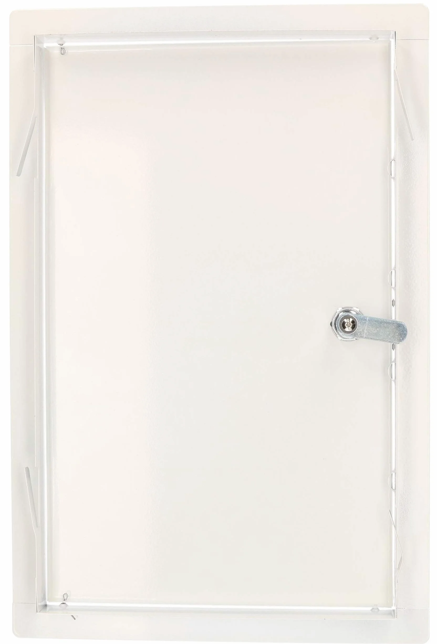 KOTARBAU® Puerta de inspección, 20 x 40 cm, Acero inoxidable, Panel de acceso, Compuerta de fácil acceso, Puerta de revisión, Trampilla para pared o techo, Blanca, Cerradura con llave