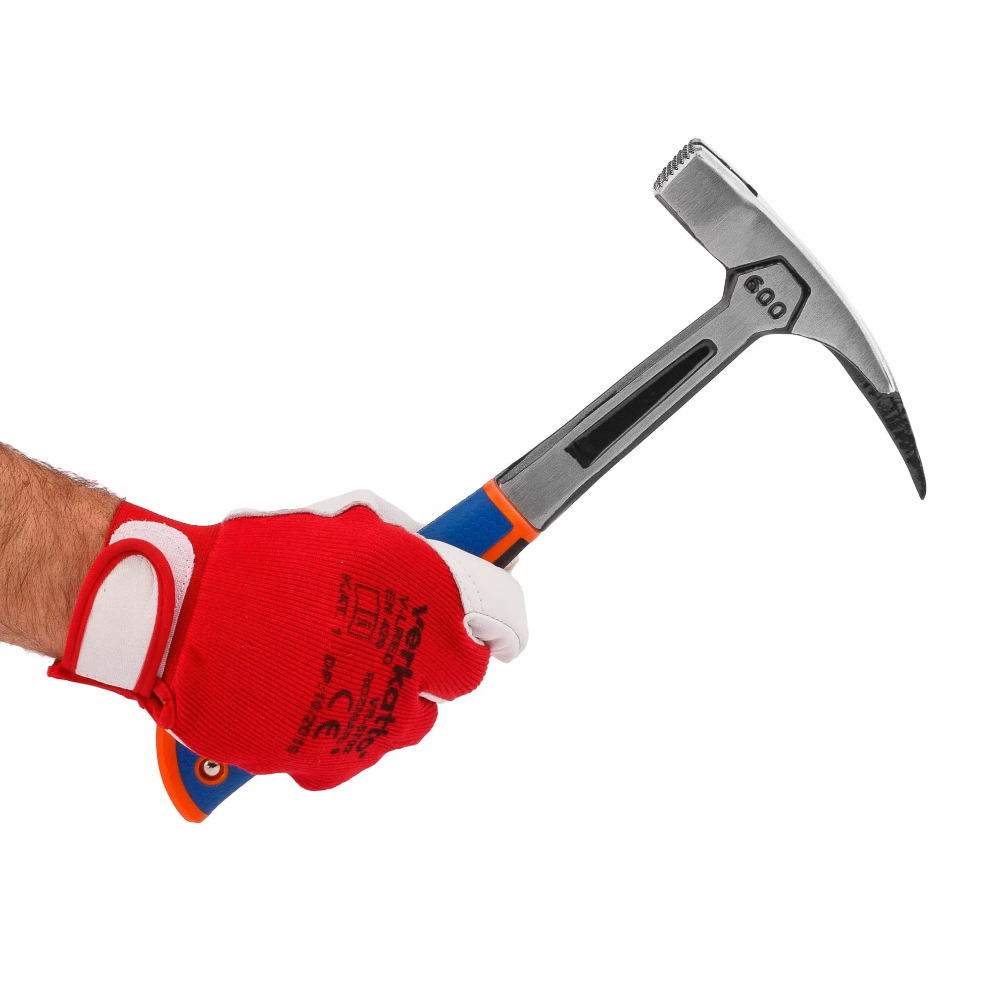 Mivos Martillo de carpintero de 600 g de peso de la cabeza – acero forjado – Martillo de garra con mango antivibración – Martillo de carpintero con soporte magnético para clavos – martillo de acero