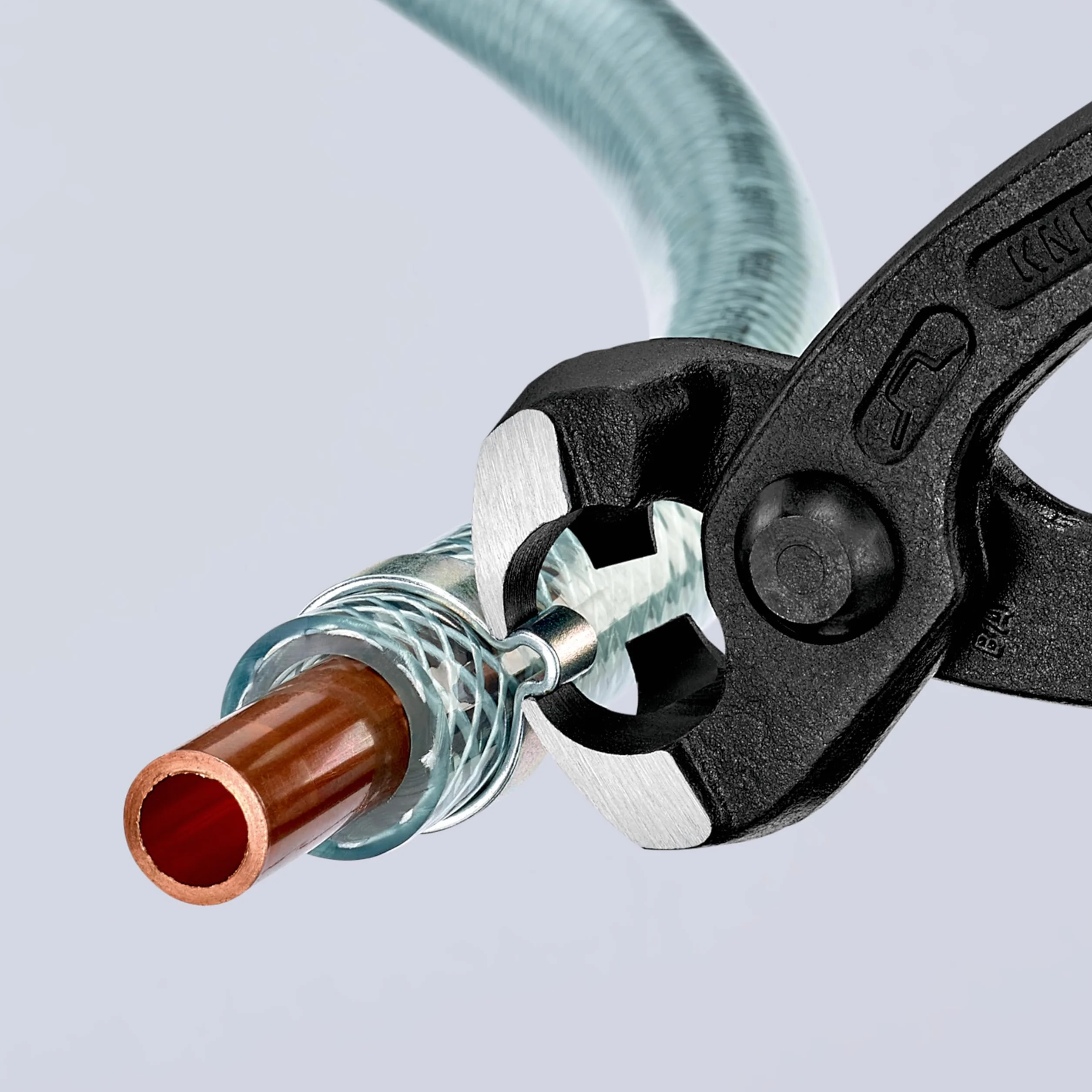 KNIPEX - 10 99 i220 Tools - Alicates de abrazadera de oreja, mandíbulas delanteras y laterales (1099i220), rojo