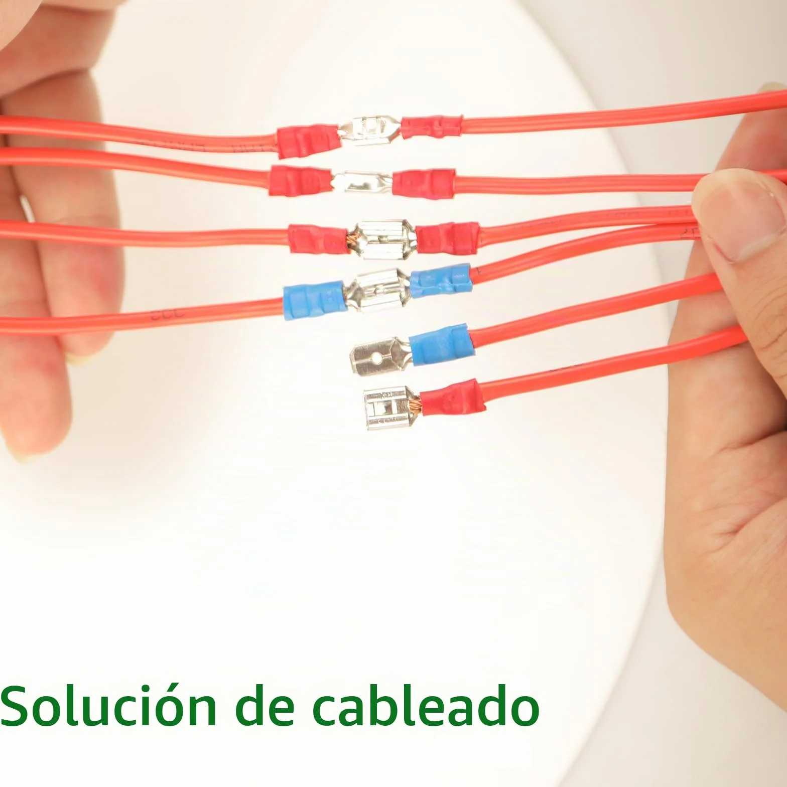280pcs Terminales Eléctricos 15 Tipos Faston Macho/Hembra Aislados, Conectores 2.8mm 4.8mm 6.3mm Juego de Cables Crimp Connectors