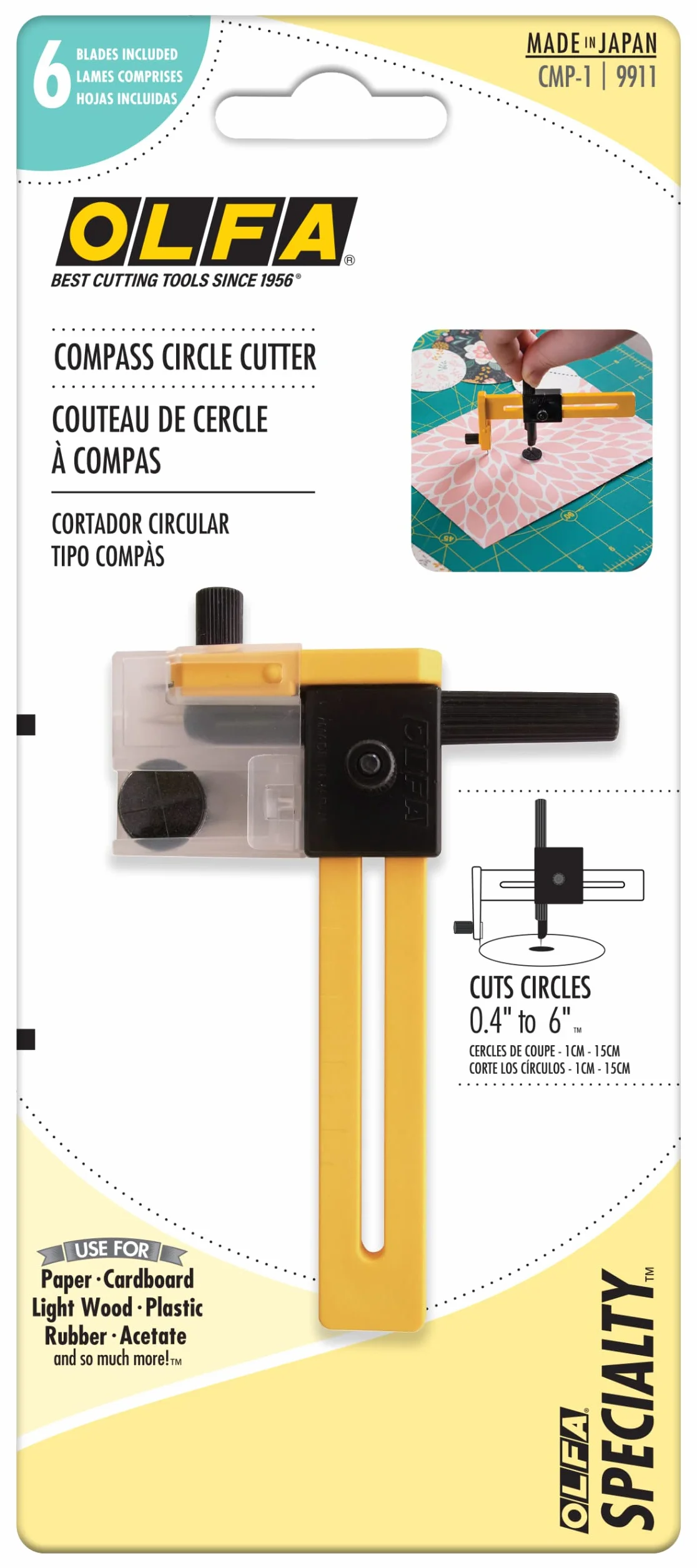 Olfa CMP-1 Compas de corte circular