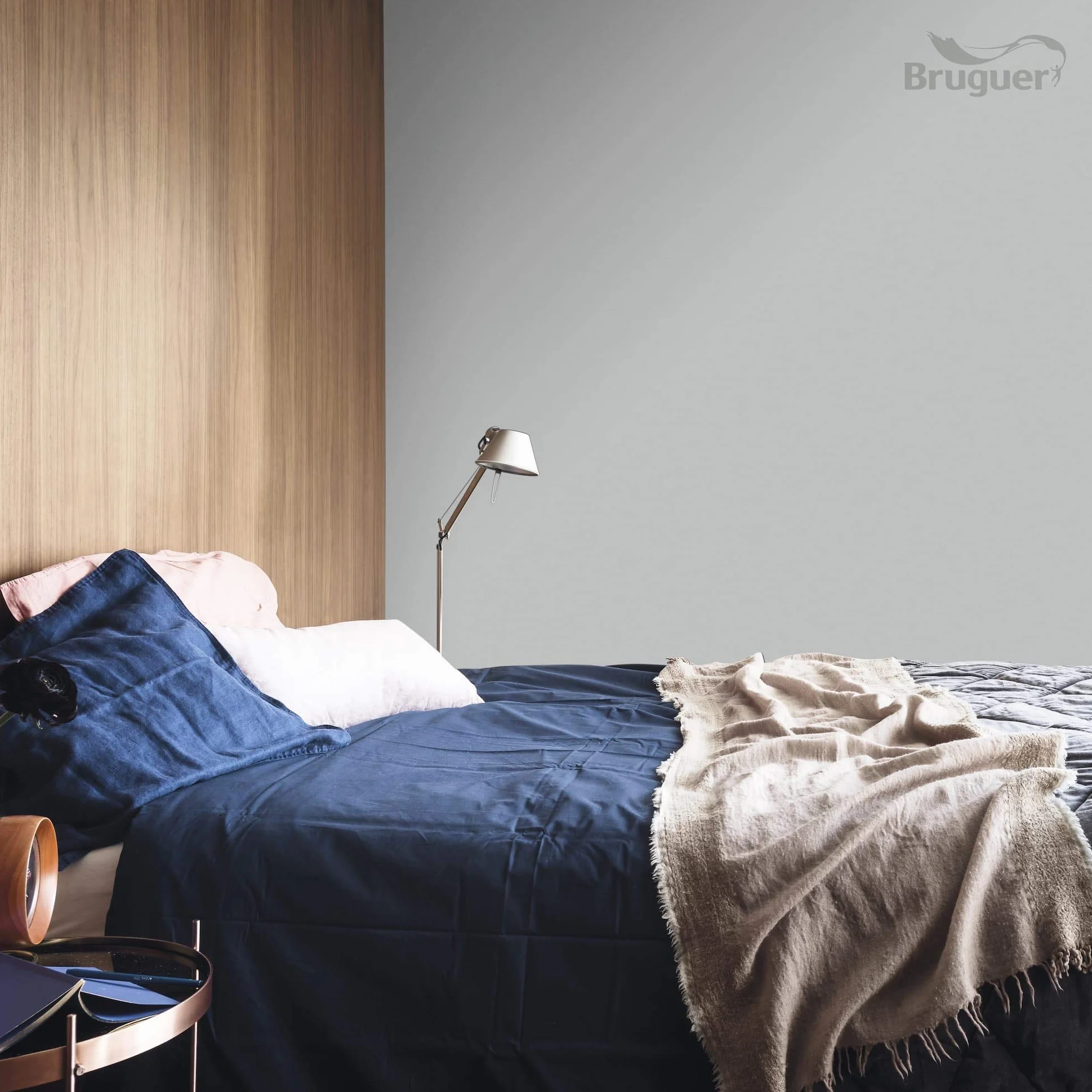Bruguer Colores del Mundo Pintura para paredes monocapa Escandinavia Matiz de Gris 4 L