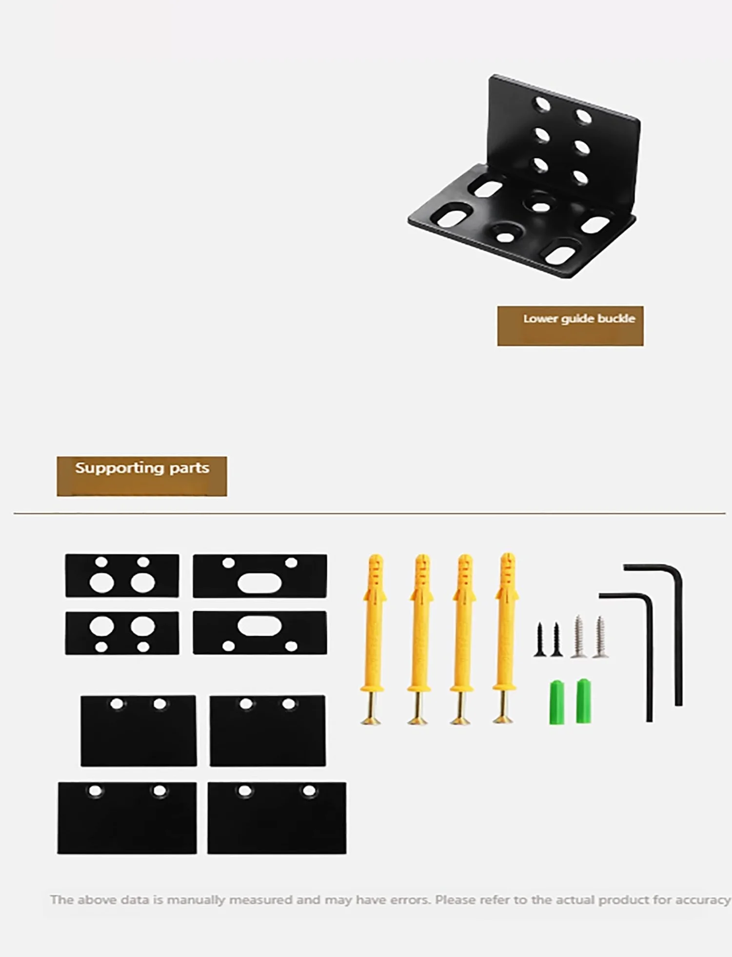 Kit de herrajes ocultos para puerta corredera con cierre suave, riel oculto resistente para puertas flotantes interiores modernas