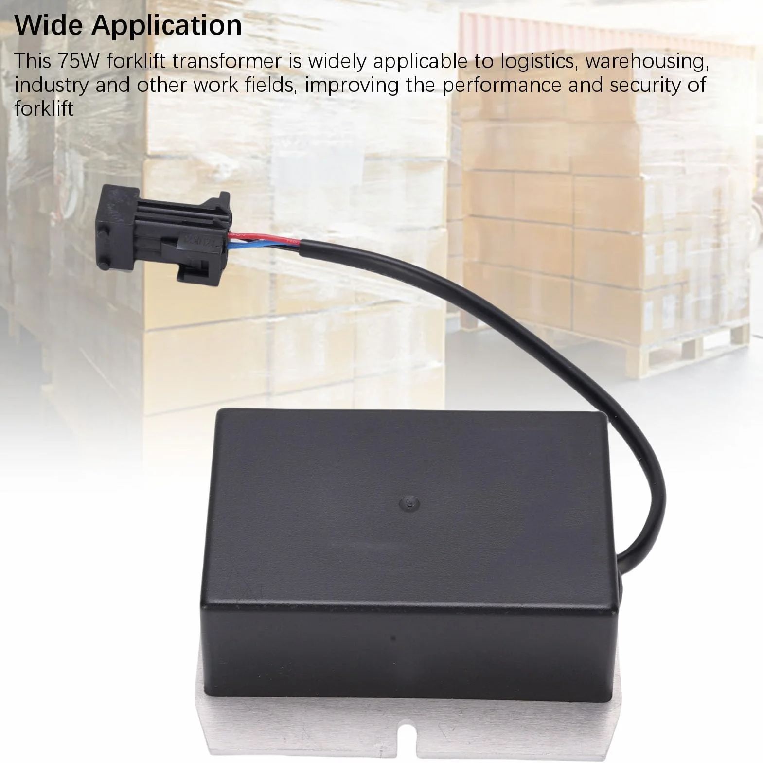 FTVOGUE Transformador de Carretilla Elevadora de 75 W Apto para 115-335 7917401236, Convertidor de Voltaje de Alta Eficiencia para Logística y Almacenamiento, Diseño Compacto de Aleación de