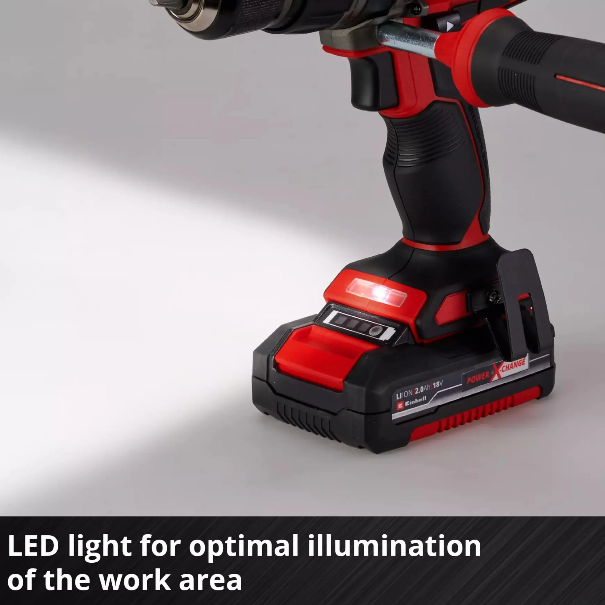 Einhell Professional Taladro percutor con batería TP-CD 18/70 Li-i BL-Solo Power X-Change (18 V, sin escobillas, 70 Nm, func. de perfor. por percusión, portabrocas de 13 mm, 2 velocidad, sin batería)