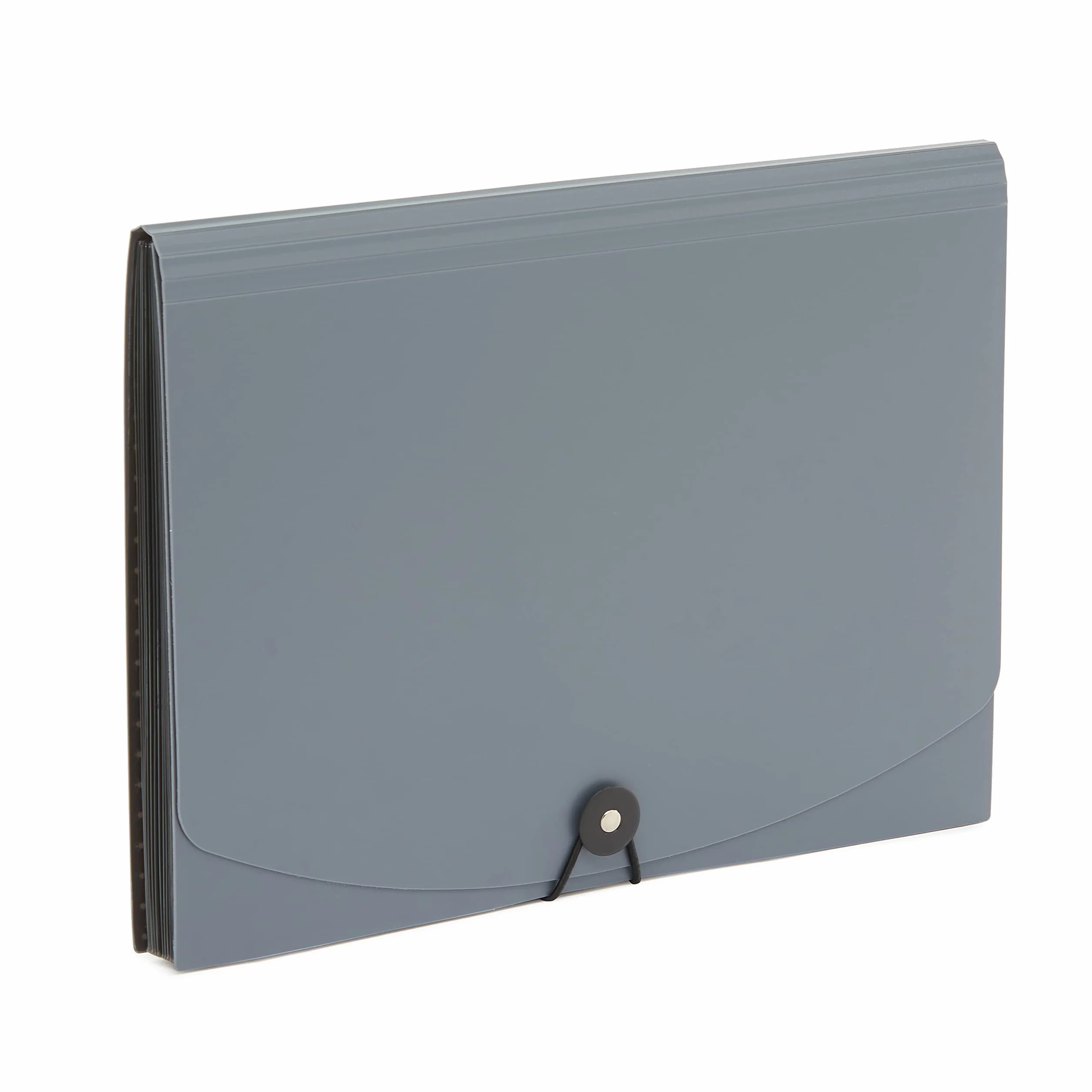 Amazon Basics Carpeta acordeón A4, Paquete de 2, Gris/Negro