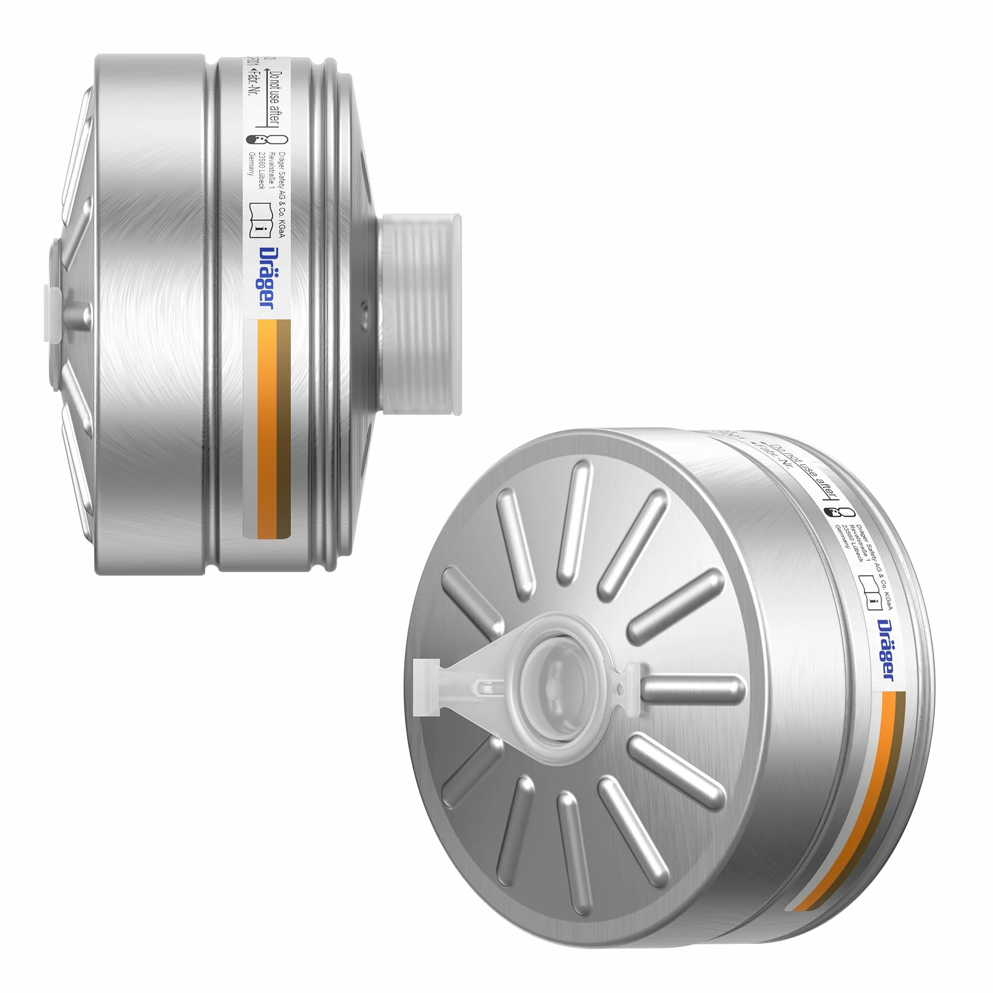 Dräger X-plore Rd40 filtro combinado A2 P3 R D Nuclear | Para gases, vapores, partículas y yodo radiactivo | 1 ud. | Filtro de repuesto para la máscara de protección