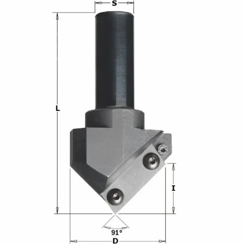 CMT Orange Tools 663.101.11 - Fresa cuch. revers. en v s 20x50 d 52x25x100 z1dx