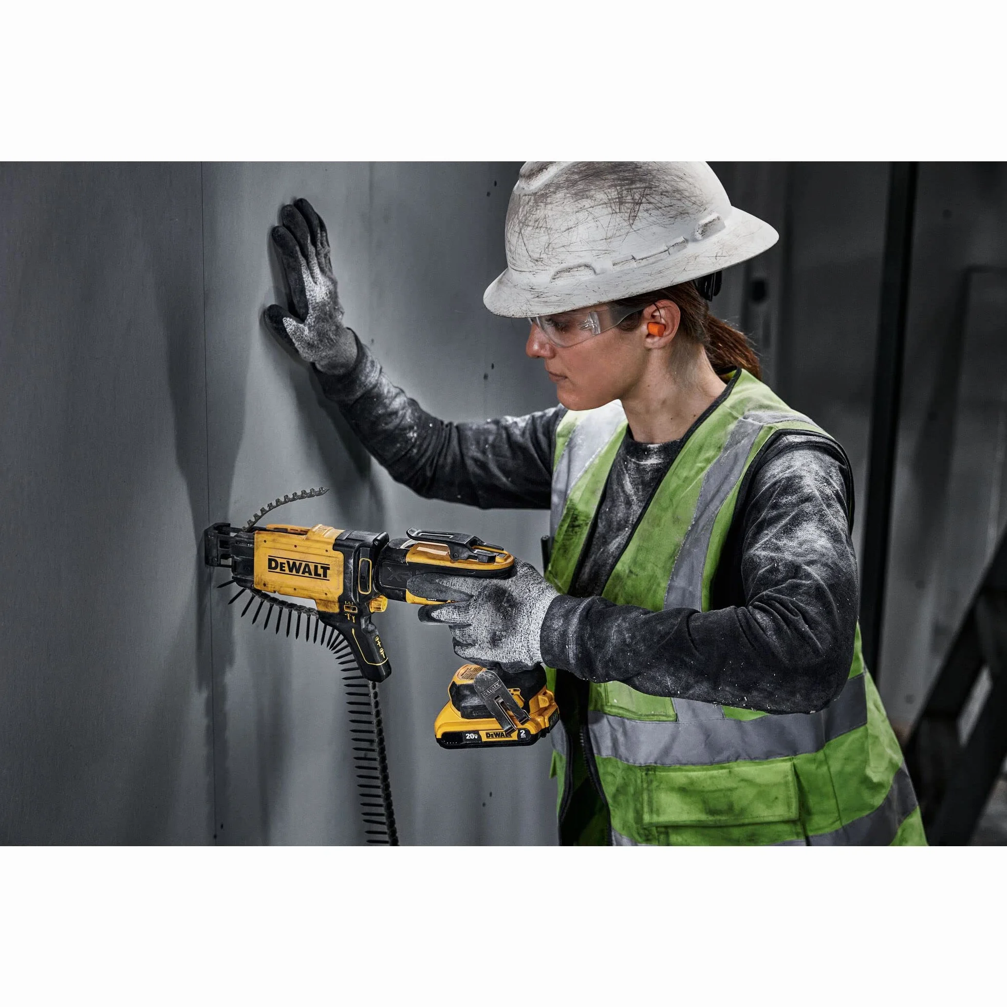 DEWALT 20V Max Drywall Screwgun con (2) baterías de 2Ah y cargador (DCF630D2)