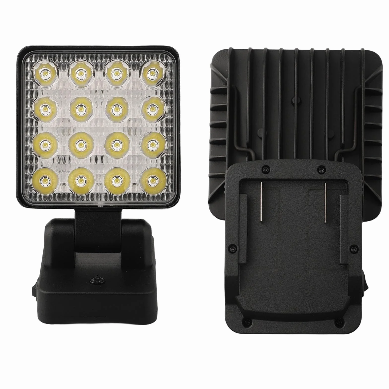 Gdfnmogo Luz de trabajo LED inalámbrica compatible con batería Metabo de 18 V BS18 LT SB18 LT SSD18 LT SSW18 LT2, 1200-1500LM 16 LED linterna portátil con inclinación de 90°
