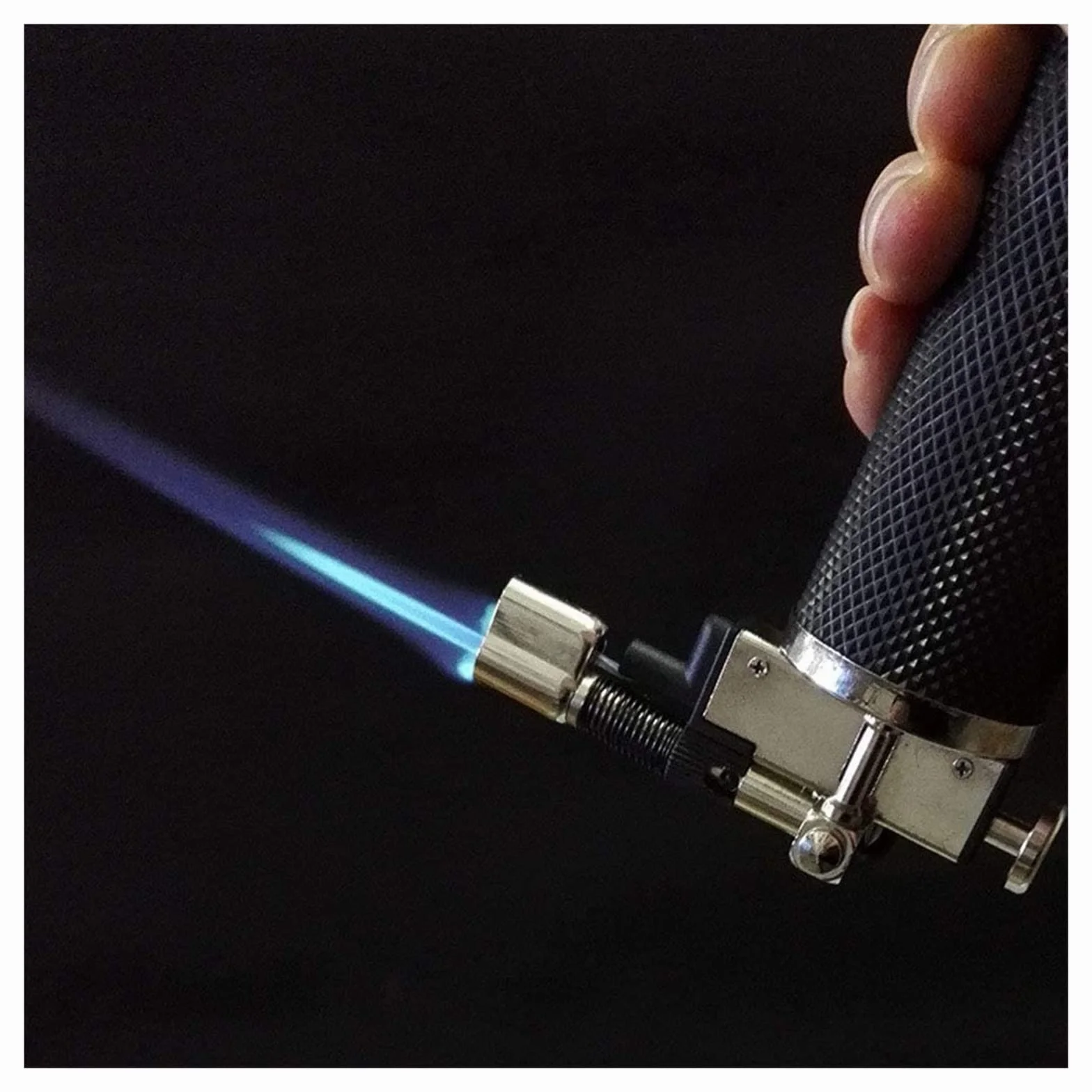 Micro soplete de llama ajustable dorado plateado para soldadura y soldado, antorcha para joyería, para hacer joyas y manualidades DIY
