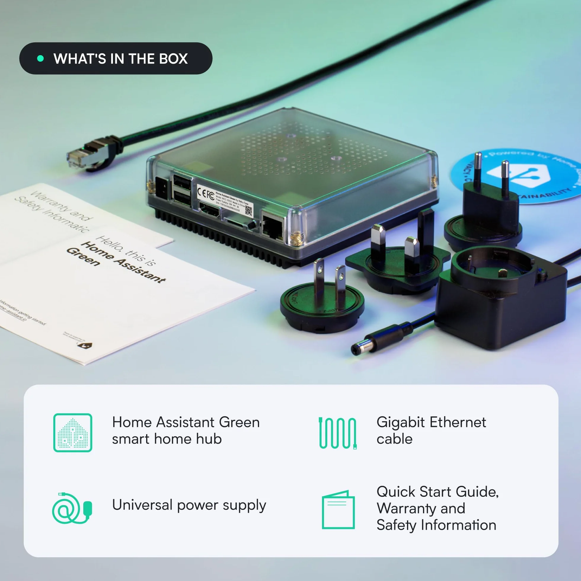 Nabu Casa Home Assistant Verde | Centro de hogar Inteligente con automatización Avanzada | Hardware Oficial de Home Assistant