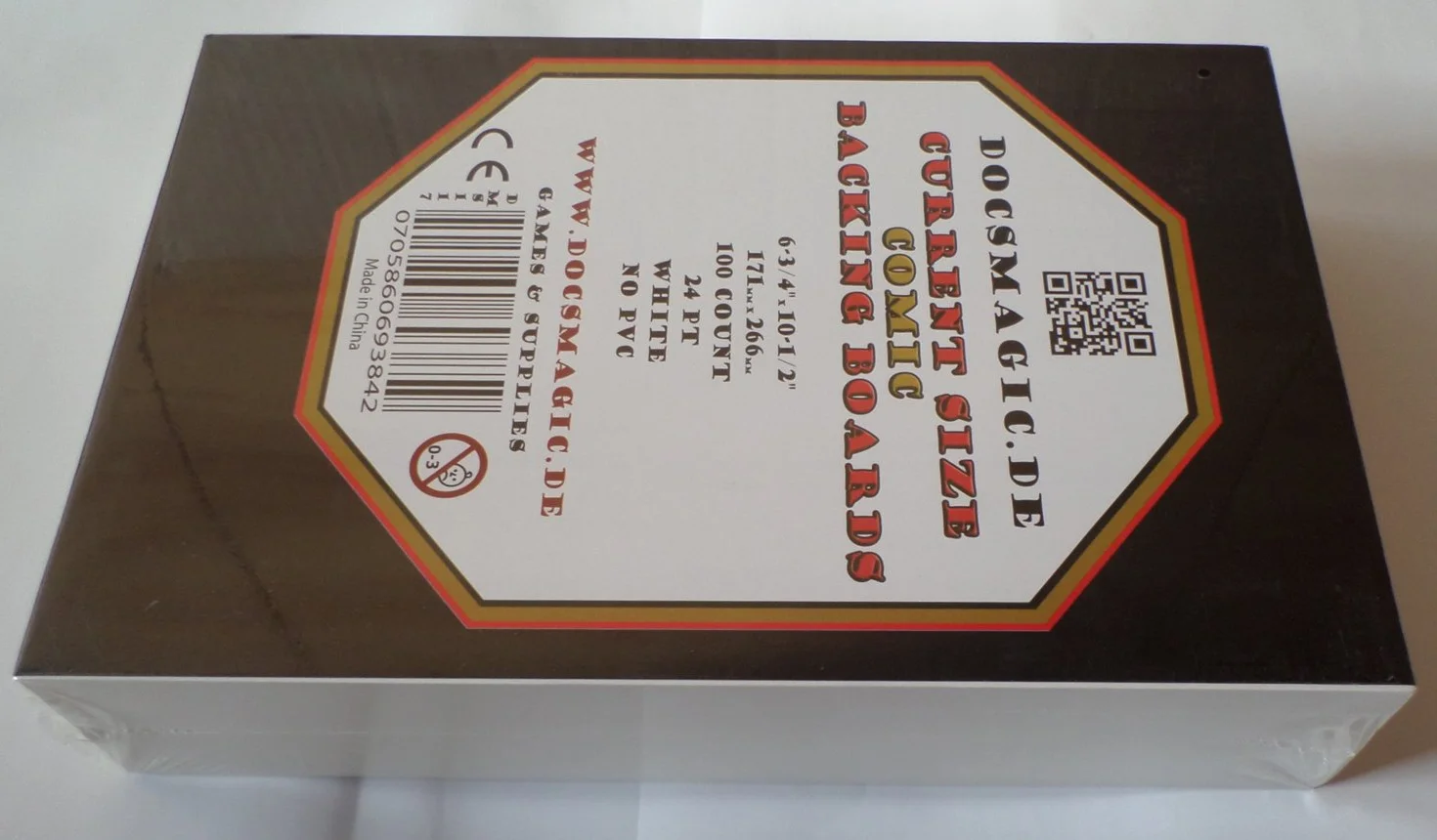 Comic Book Backing Boards 6-3/4" x 10-1/2" 24pt White - 100 Pack