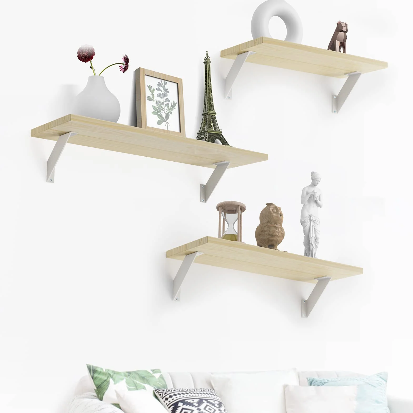 escuadras para estanterias blancas, soporte balda metalicas antiguos, angulos para estanterias de servicio pesado 20cm 4Piezas