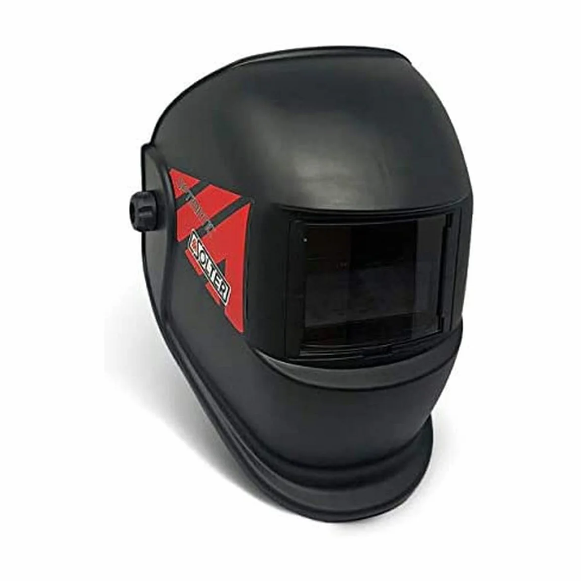 Pantalla de Soldadura Solter OPTIMATIC 100, Auto Oscurecimiento DIN 9-13, Filtro True Color 1/1/1/2, Careta Ajustable con Arnés Ergonómico, Compatible MMA, MIG, mag y TIG, Máscara Ligera y Resistente