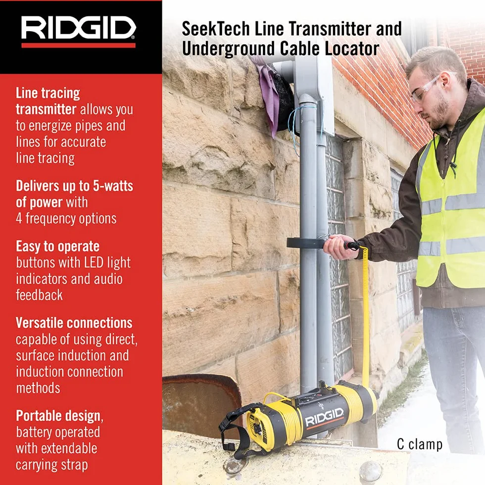 Ridgid 21898 seektech ST-305 línea transmisor, línea Tracer y metro línea localizador