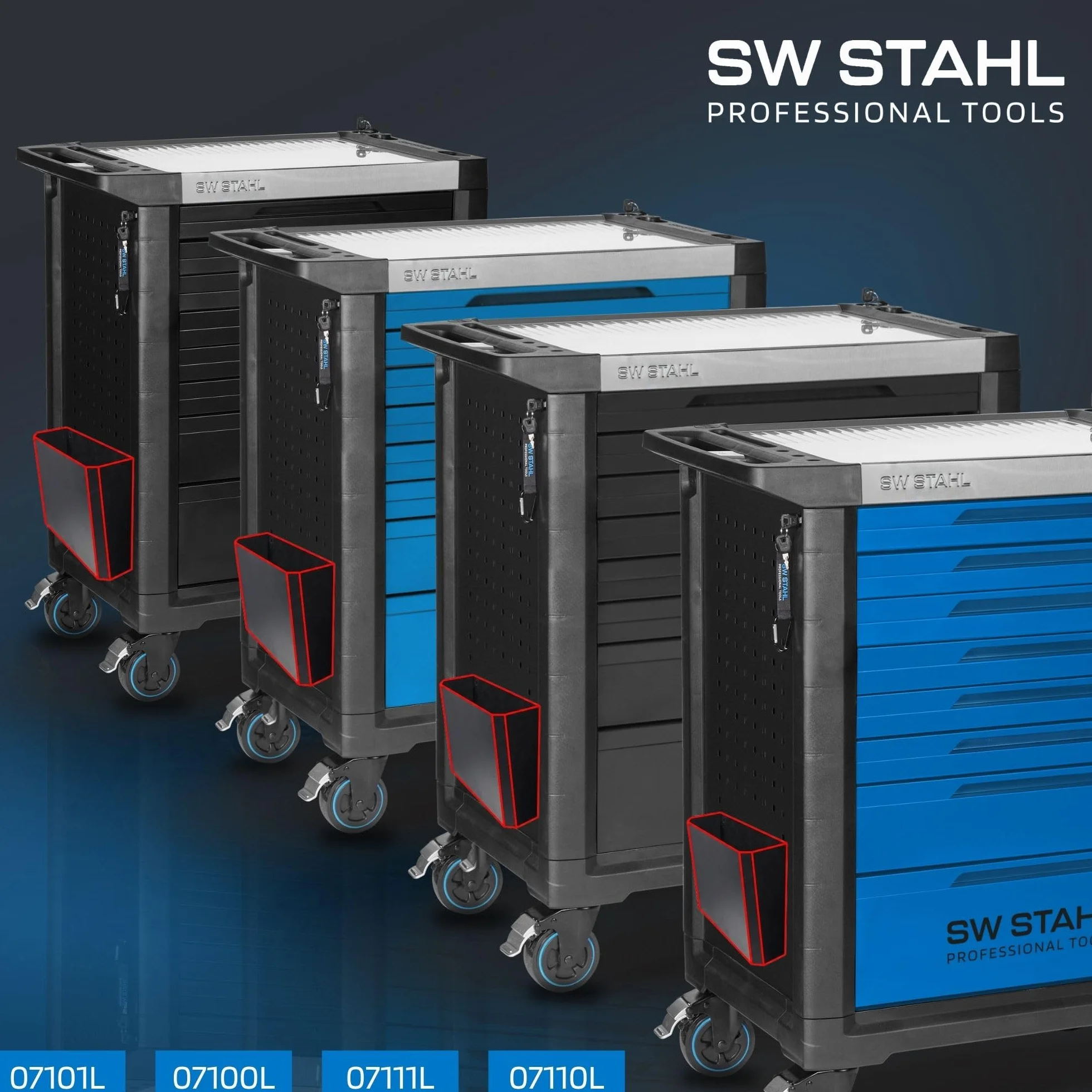 SW STAHL Papierkorb 07122L