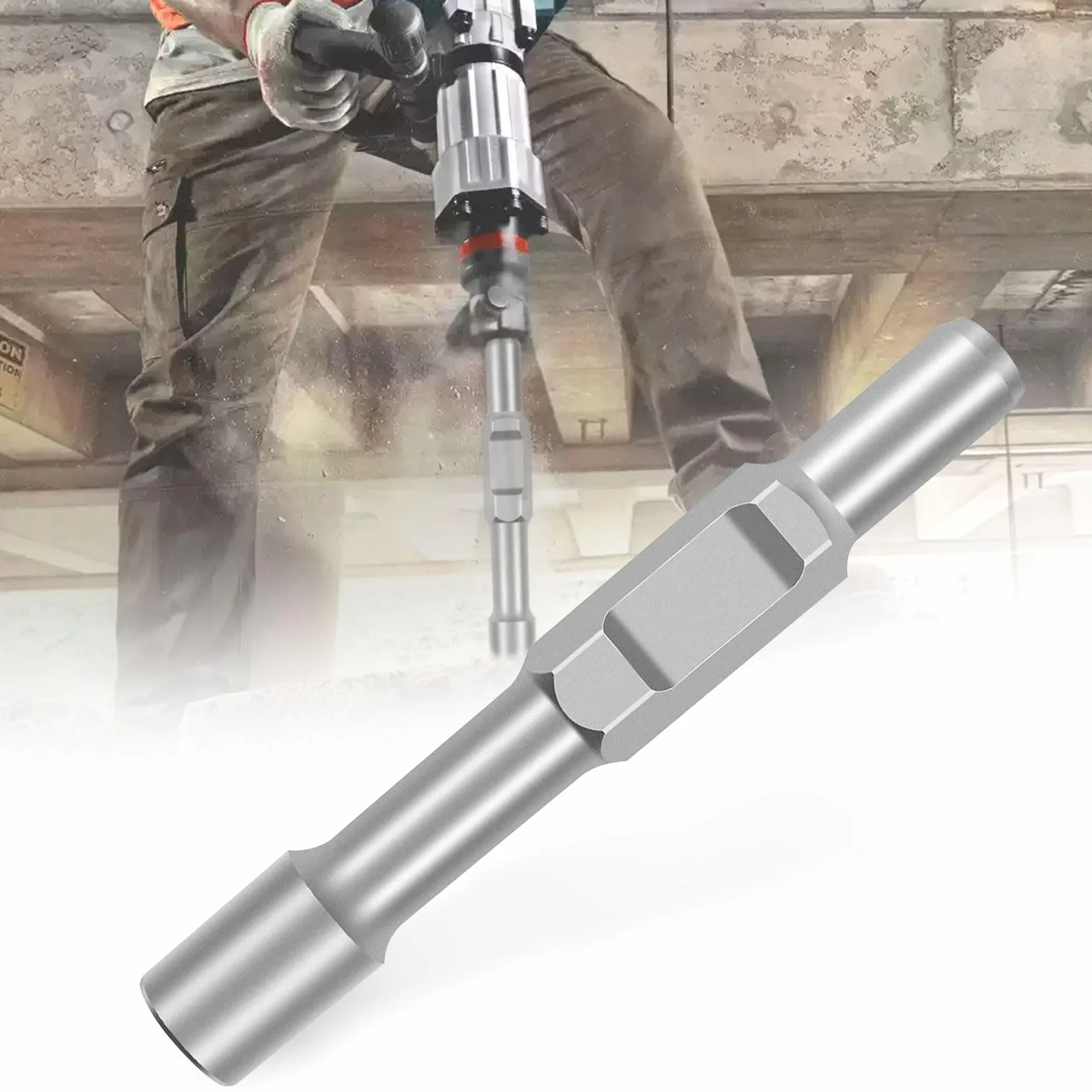 SDS HEX - Empacador de clavos para tierra profunda (20,5 mm de diámetro interior x diámetro exterior de 35 mm x 257 mm de longitud)