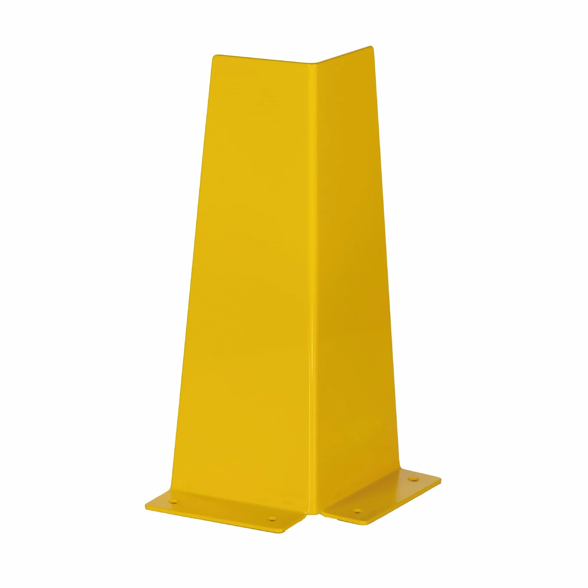 Protector Metálico Esquinero para Almacenes y Parkings | Protege Postes, Estanterías y Columnas | Acero Alta Visibilidad 400 mm | Protección Industrial Antigolpes con Fijación Segura al Suelo