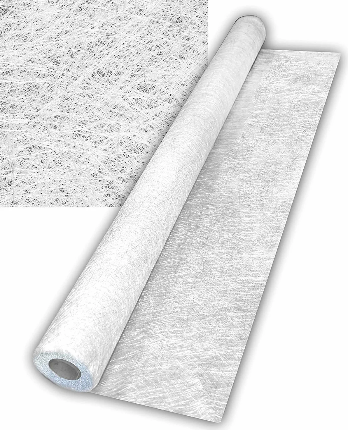 Manta de Fibra de Vidrio MAT de Diferentes Gramajes - Excelente compatibilidad con Resinas de Poliéster - Material de Refuerzo - MAT gramaje 100-25 m2