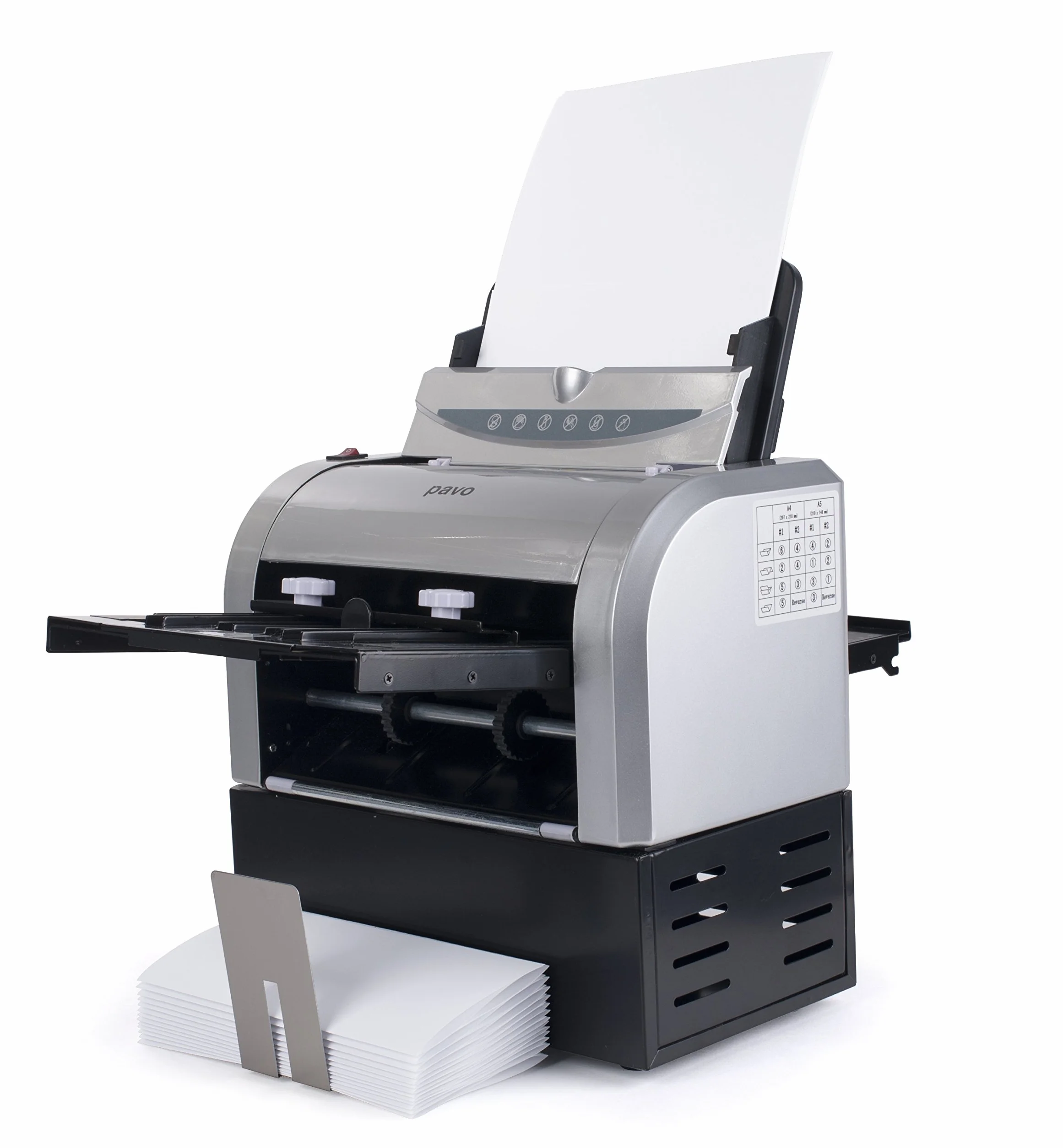 Pavo Plegadora A4-A5 60-130 gsm 100 hojas plateado