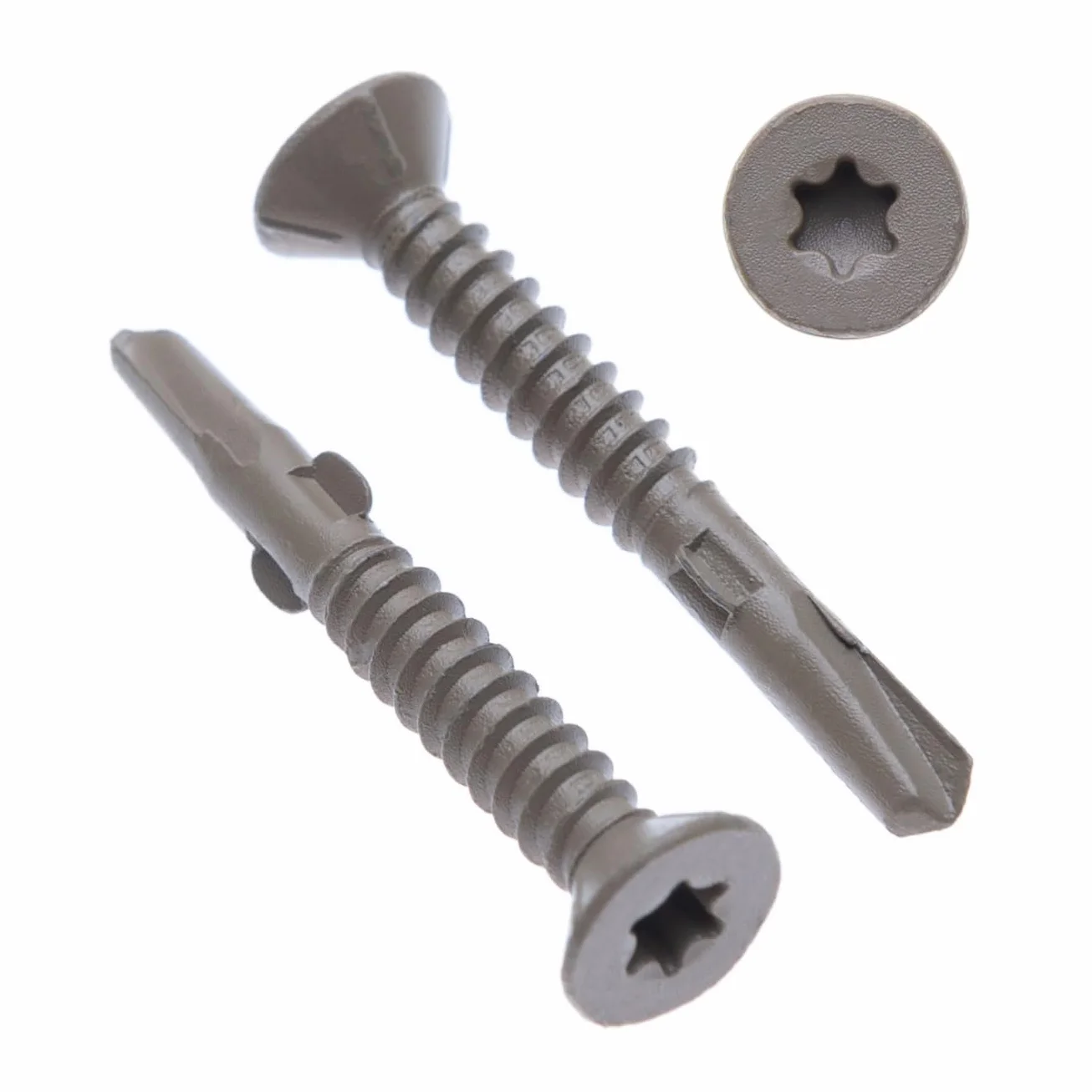 Tornillos para Metal de 6.3 mm Autorroscantes Torx de Cabeza Plana Autoperforantes (100 piezas) con Protección Anticorrosiva C4 para Fijación de Láminas de Metal Ventanas DIN7504 P (6.3mm x 90mm)