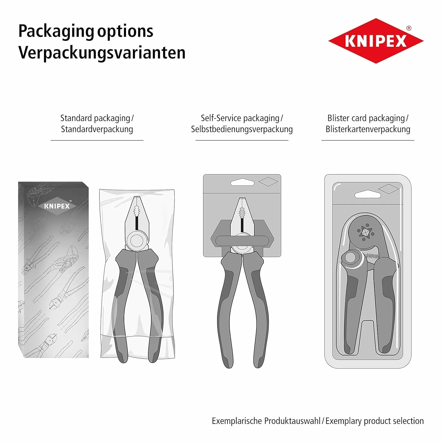 KNIPEX Alicate de boca plana y ancha recubiertos de plástico 160 mm, 33 01 160