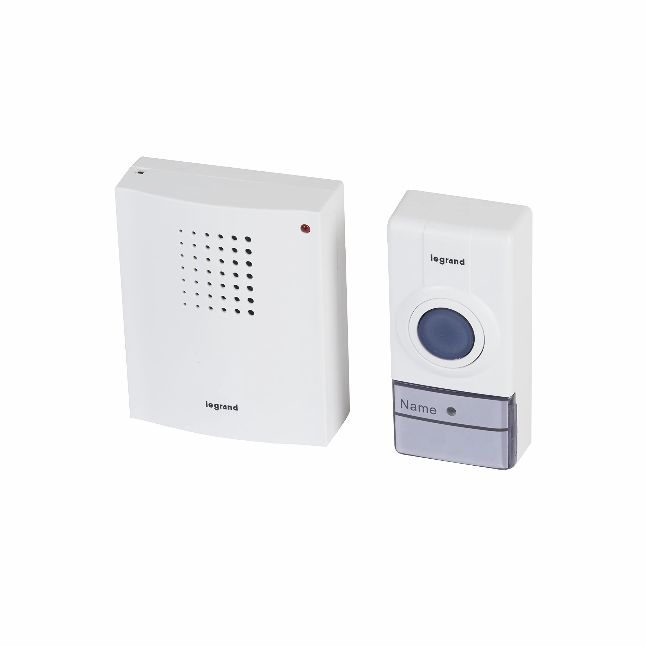 LEGRAND, 094250 - Timbre inalámbrico (alcance de 50 m, 32 melodías, protección IP44, timbre con pilas)