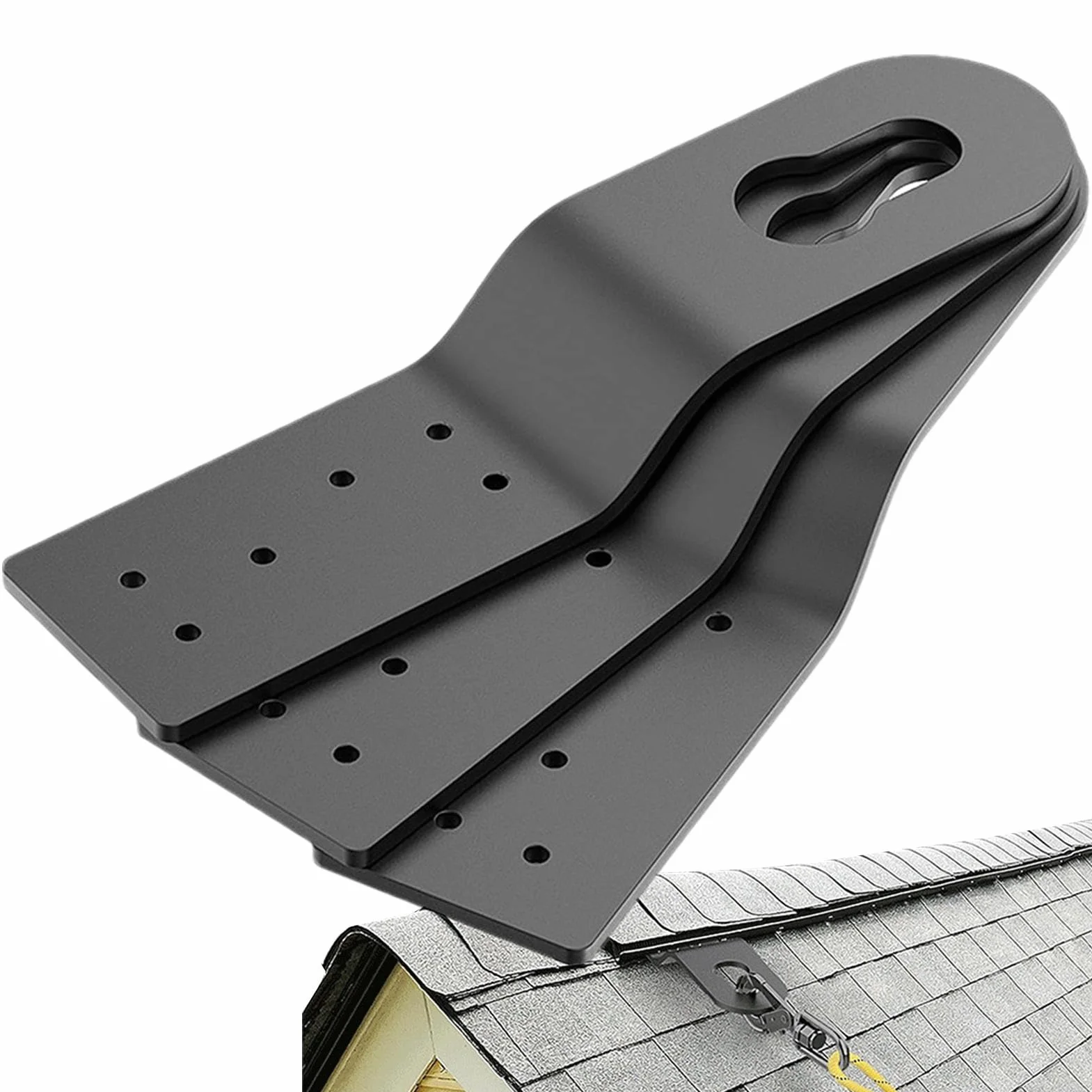 Anclaje de seguridad para techos,Anclaje de protección contra caídas de techos | 3 anclajes permanentes para techo,Herramientas para tejados, uso con arnés para tejados, arnés de seguridad y