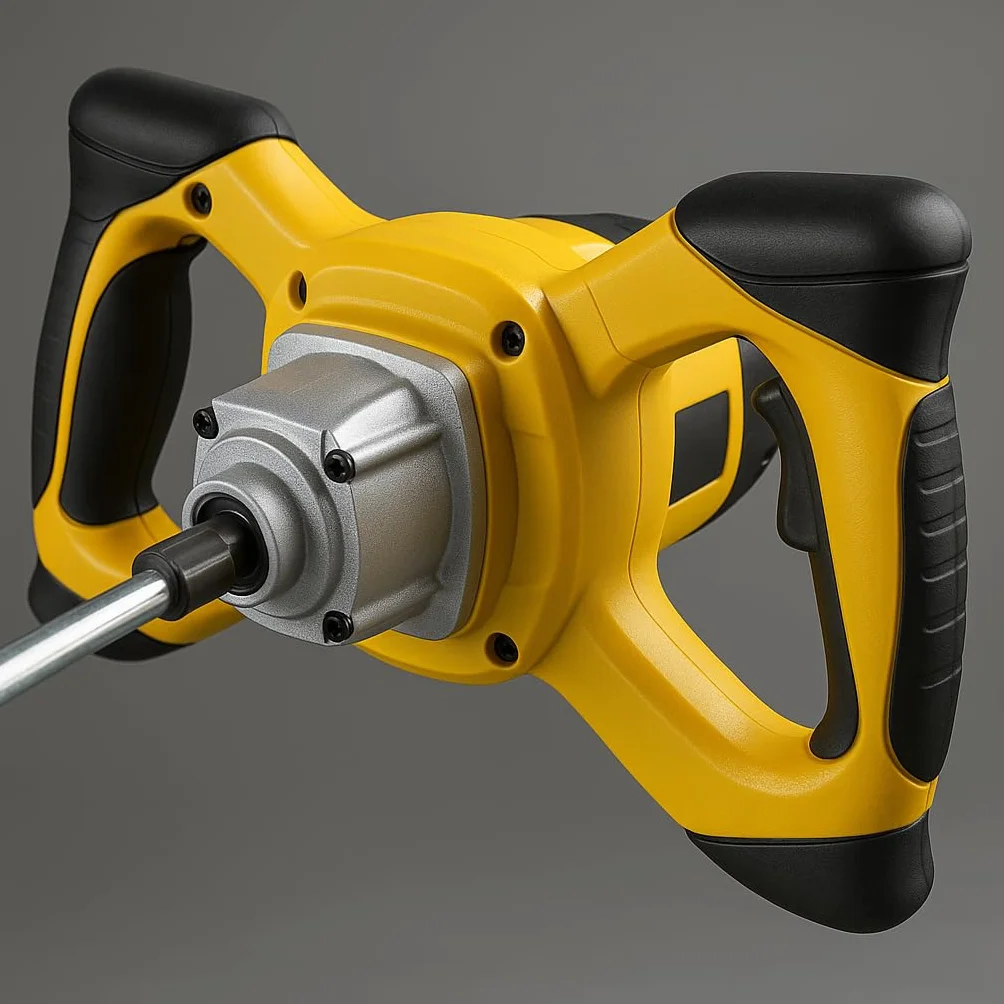 Batidor de Pintura 1200W Profesional, 0–900RPM, Mezclador Eléctrico con Paleta 120mm, para Pintura, Mortero, Cemento, Masilla y Revestimientos, Velocidad Ajustable, Motor Potente y Mango Ergonómico