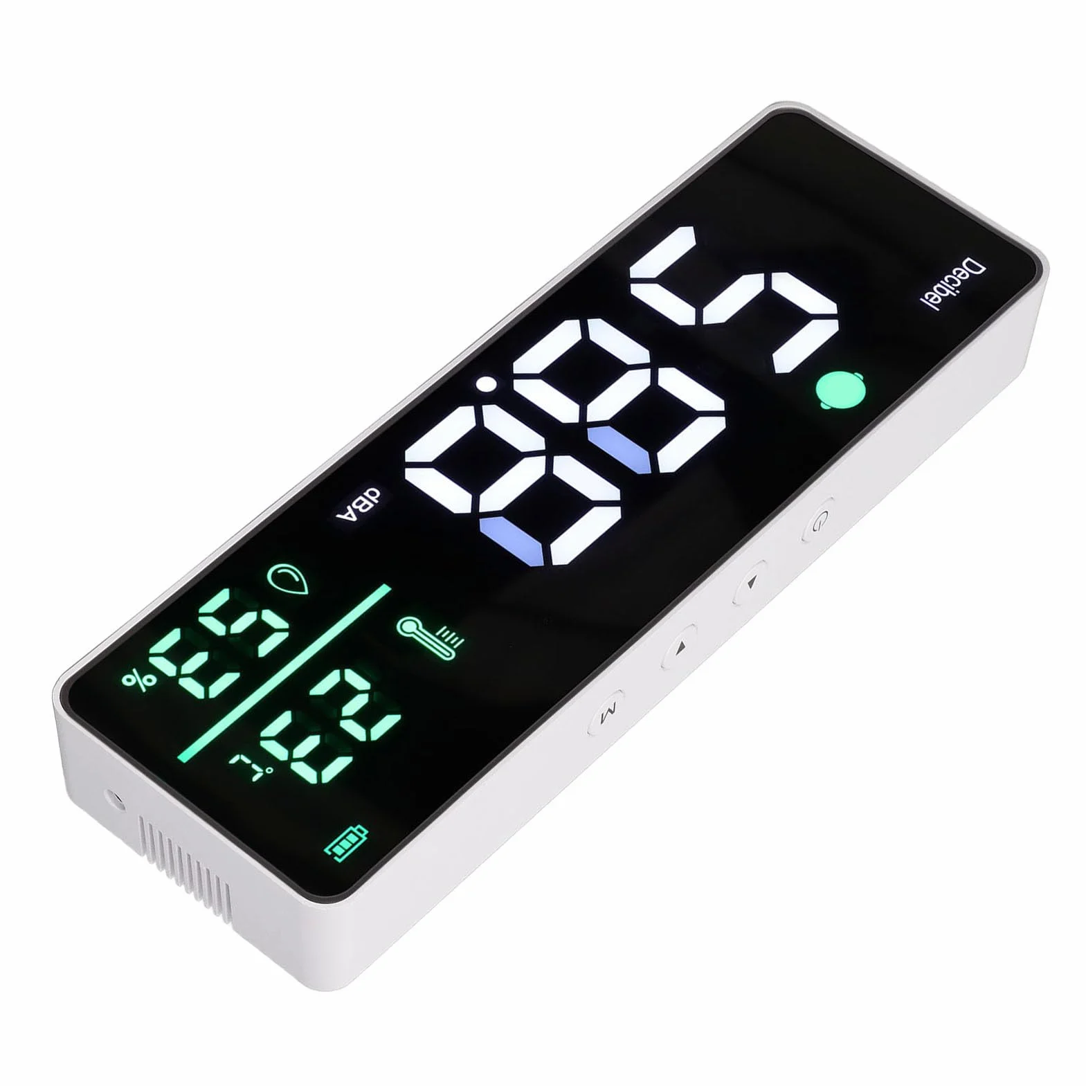 Medidor de Ruido Brillo Ajustable Multifunción Alarma de Pared Pantalla Clara Precisa con Cable USB