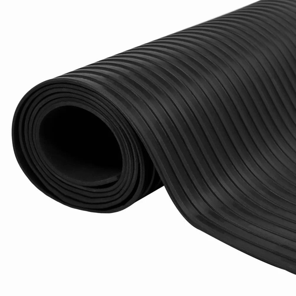 vidaXL Alfombra de Goma Antideslizante de 2 x 1 m Modelo de Nervios Alfombra de Suelo