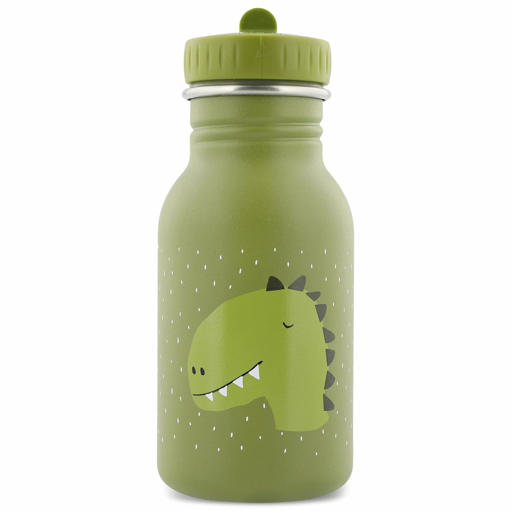 Trixie Botella de Beber Acero Inoxidable 350 ml Niños Mr. Dino Dinosaurio