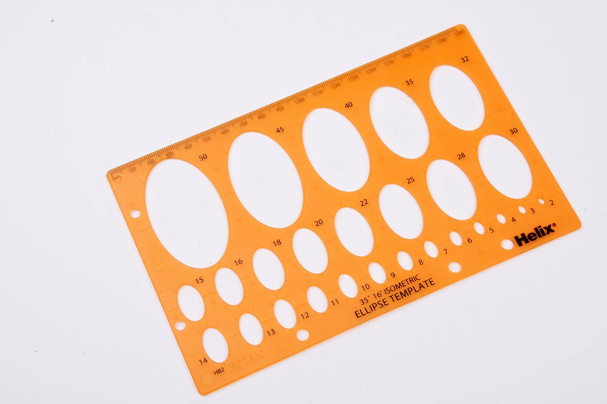 Helix Stencil Template Elipse Amarillo