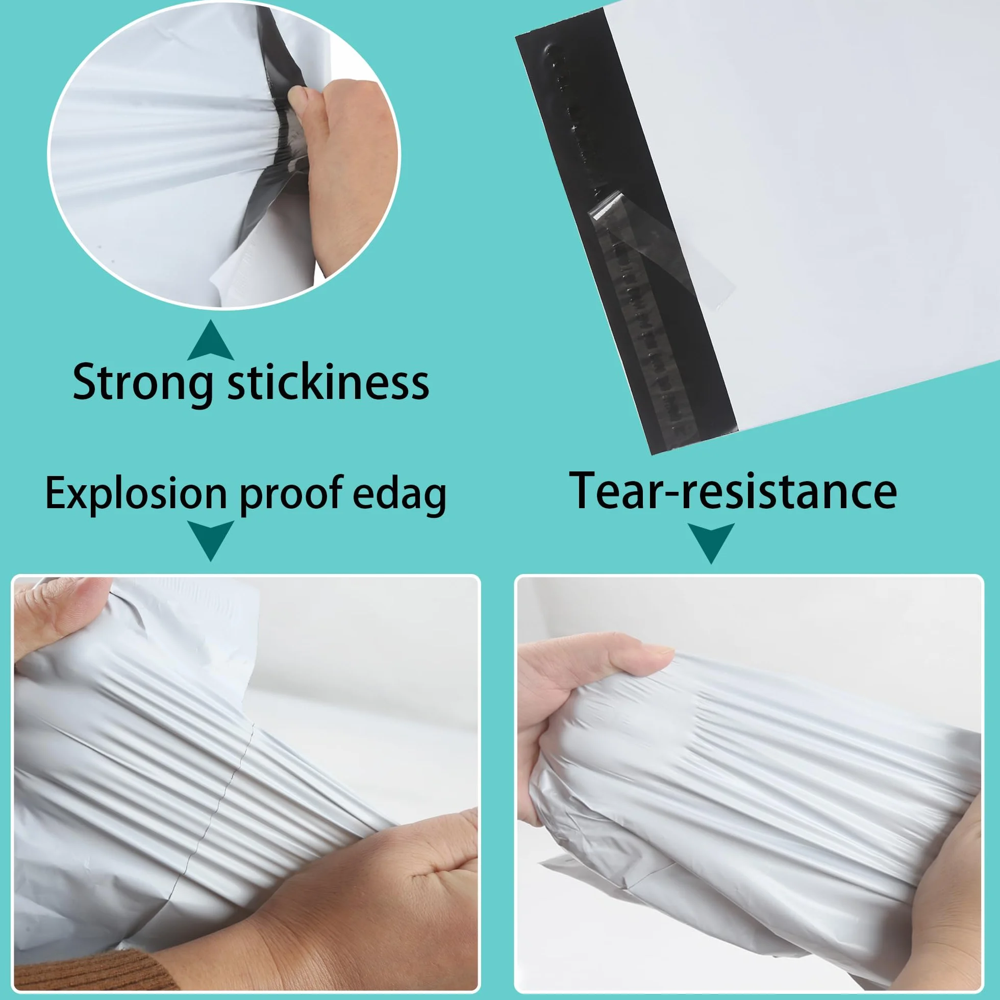 Bolsas para Envíos 40cmX60cm Sobres para Envios Sobres de Correo Nuevo Material Bolsas para Embalaje Caja de Zapatos Chaqueta Manta Pequeña Artículos Grandes (30Piezas, Blanco)