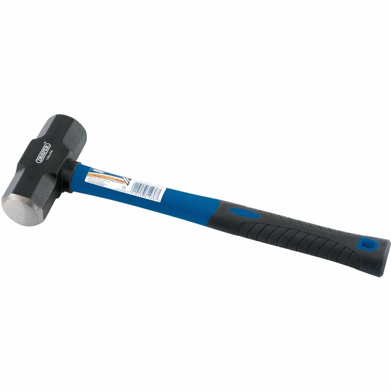 Draper 81433 3,2 kg eje de fibra de vidrio martillo de trineo – azul/negro, negro, 81436