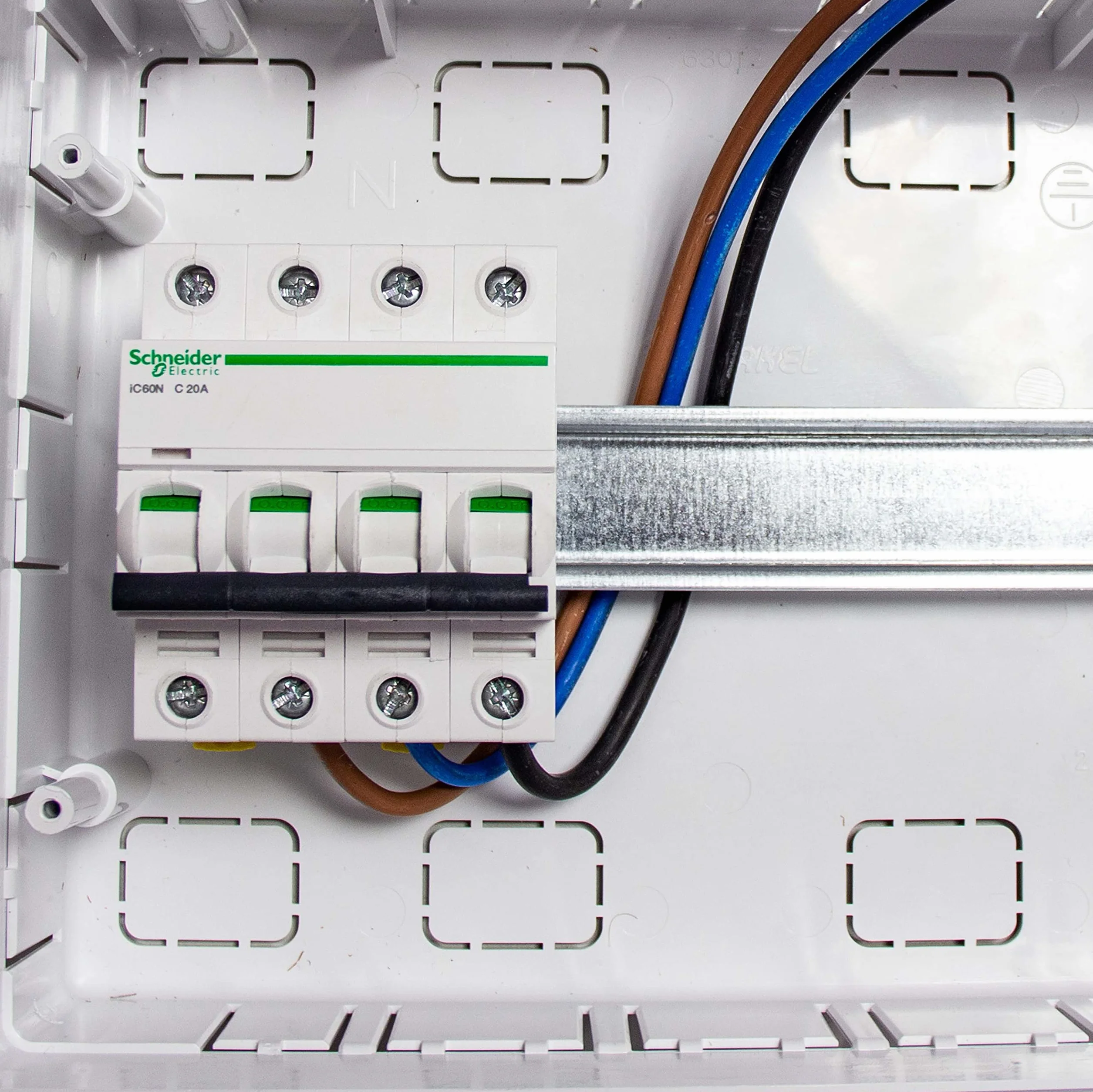 Cuadro Eléctrico Empotrar 36 Módulos Carril DIN Blanca