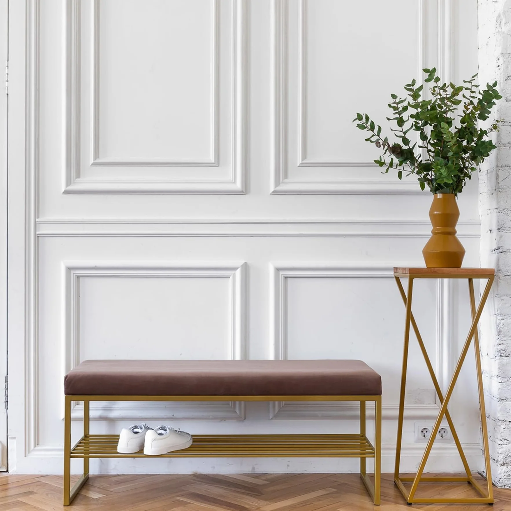 Hungbak Panel de moldura para riel de silla 3 m x 2,7 cm blanco pintable