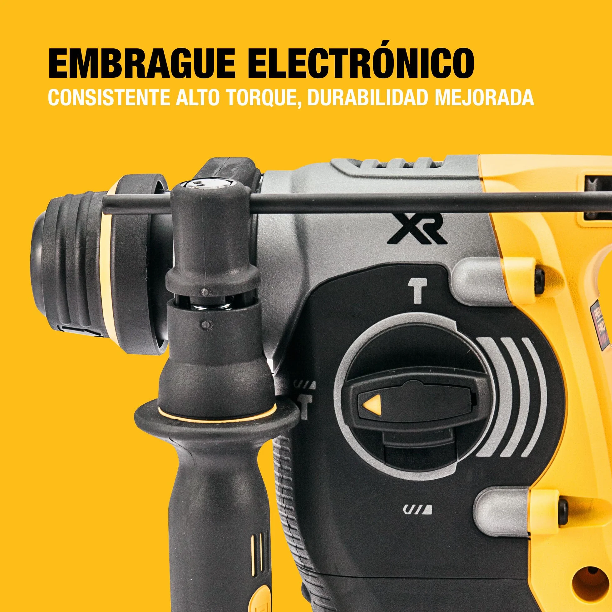 DEWALT Taladro Percutor Sin Escobillas SDS-Plus XR 18V de 24mm, No incluye Batería ni Cargador, DCH273N-XJ